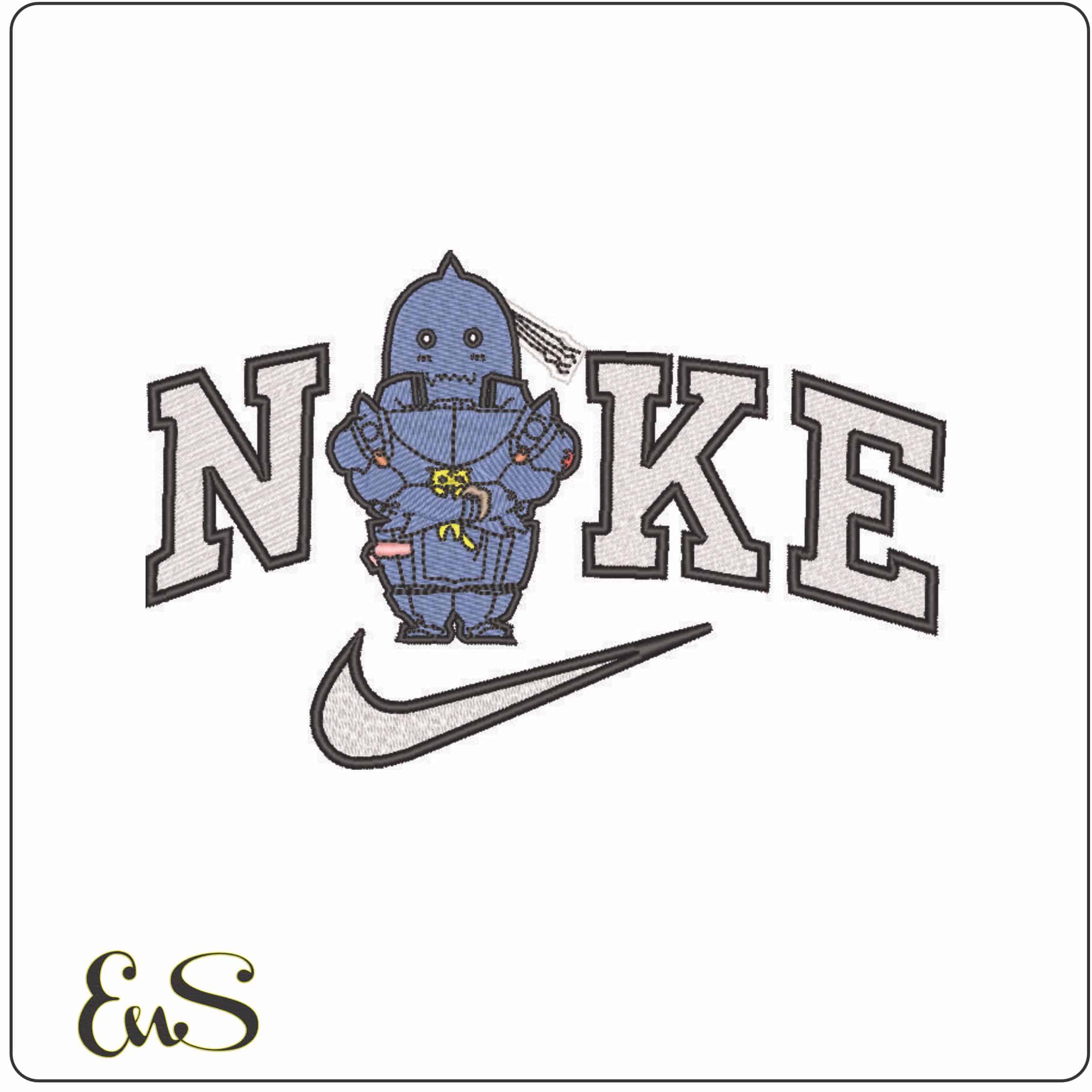 Nike Full Metal Alchemist - Anime-Elegant embroidery design file - instant download