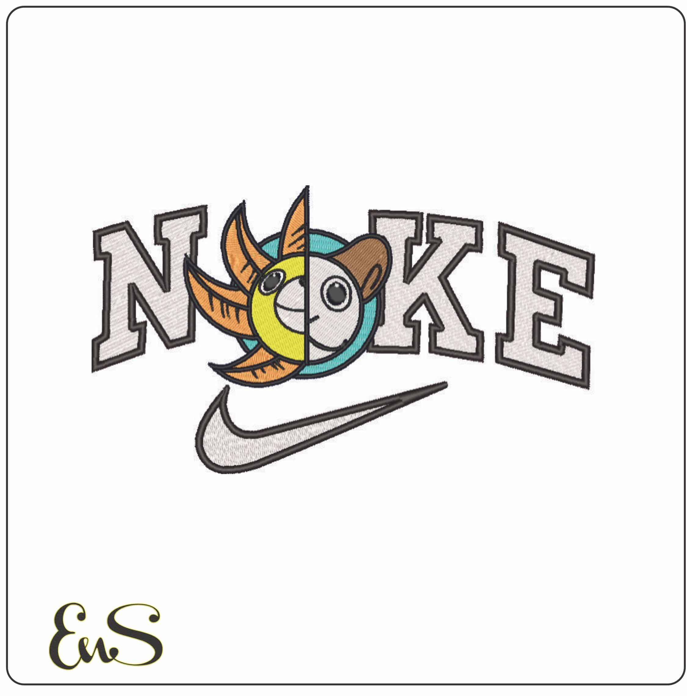 Nike Going Merry and Thousand Sunny - One Piece - Anime-Elegant embroidery design file - instant download