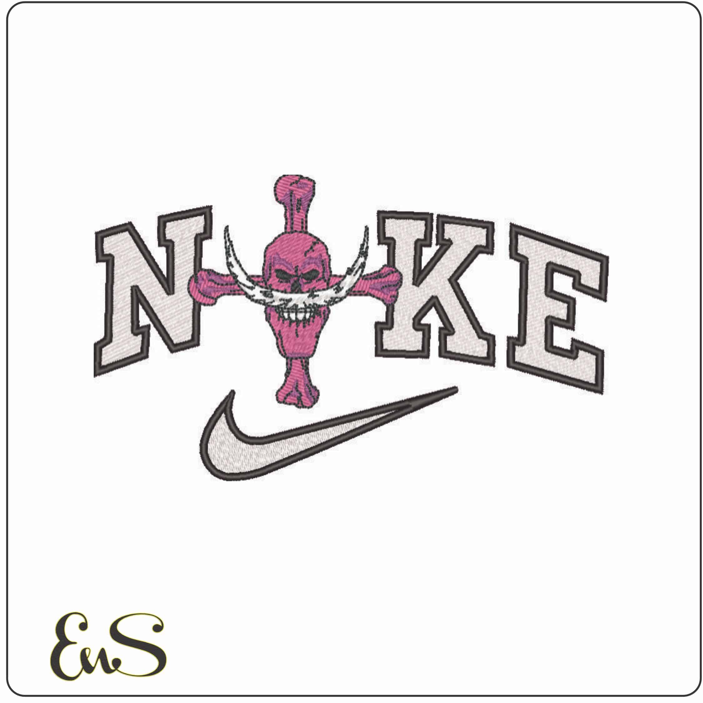 Nike Whitebeard Pirates Flag - One Piece - Anime-Elegant embroidery design file - instant download