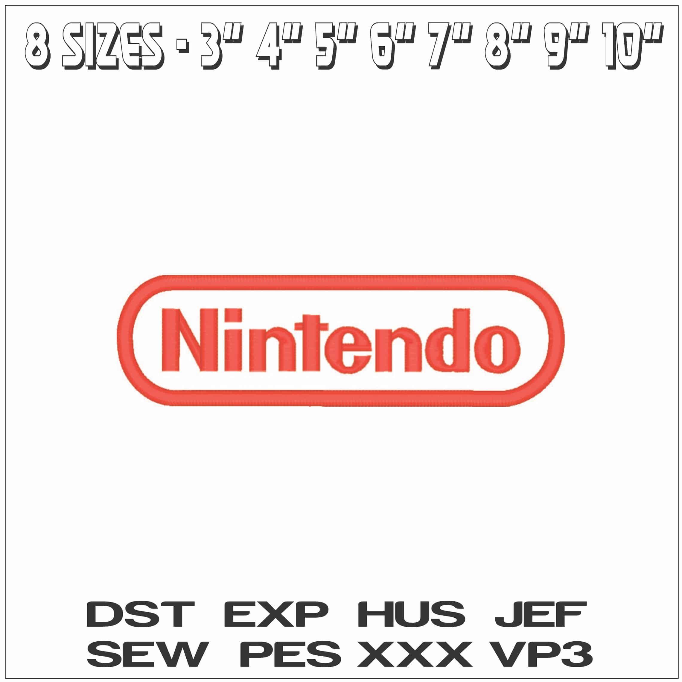Nintendo-Elegant embroidery design file - instant download — view 2