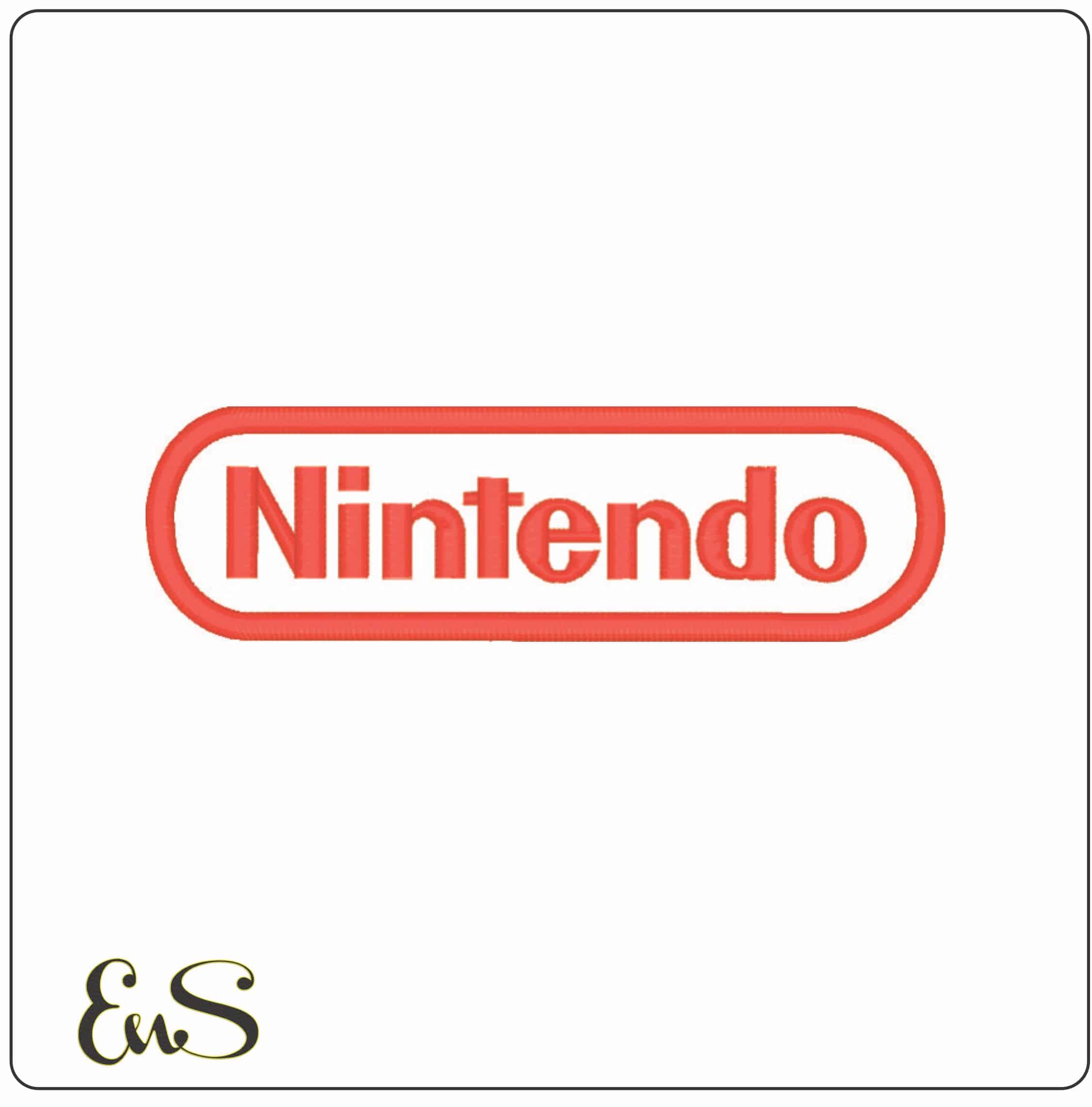 Nintendo-Elegant embroidery design file - instant download