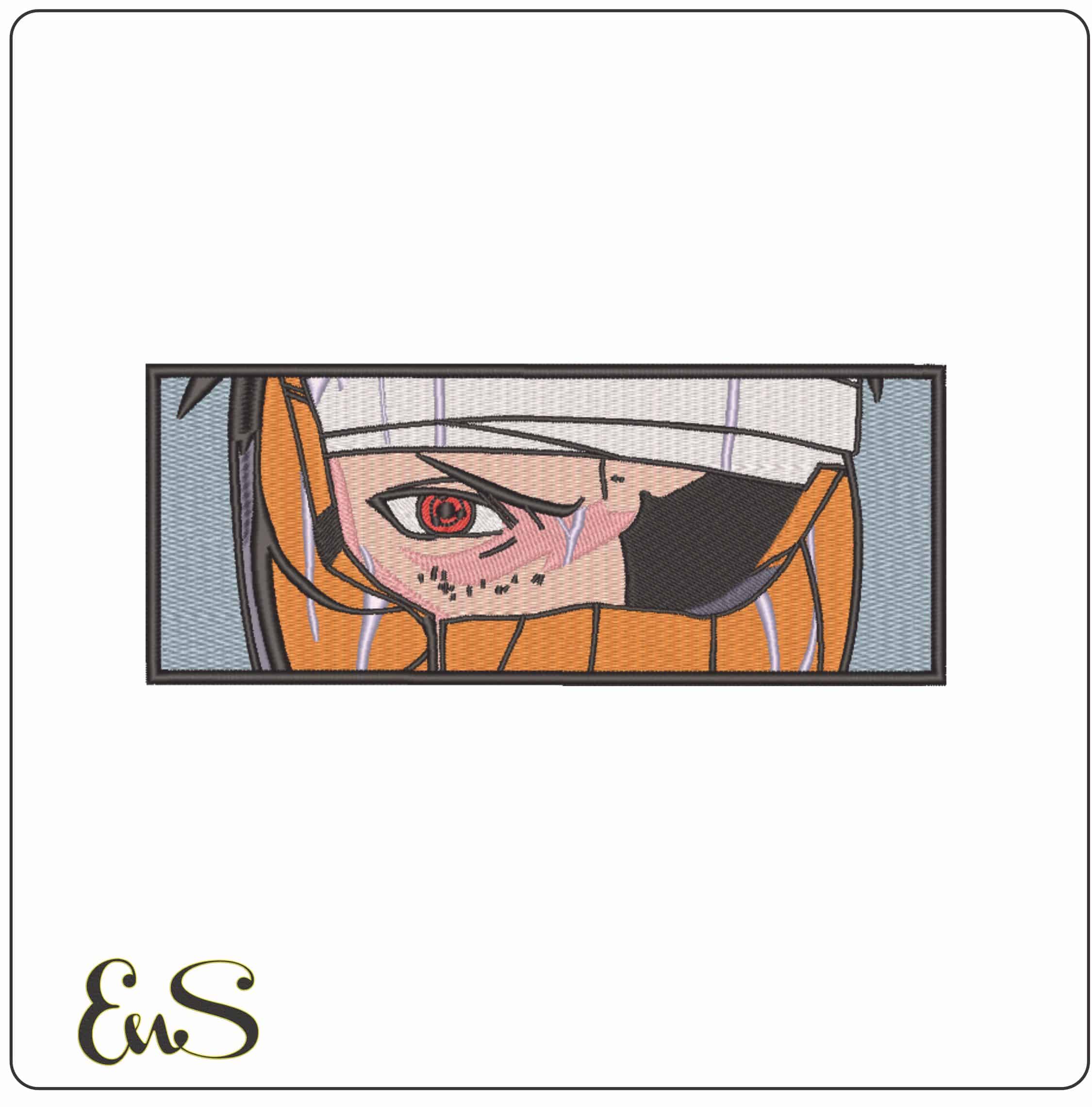 Obito Uchiha Eye - Naruto - Anime-Elegant embroidery design file - instant download