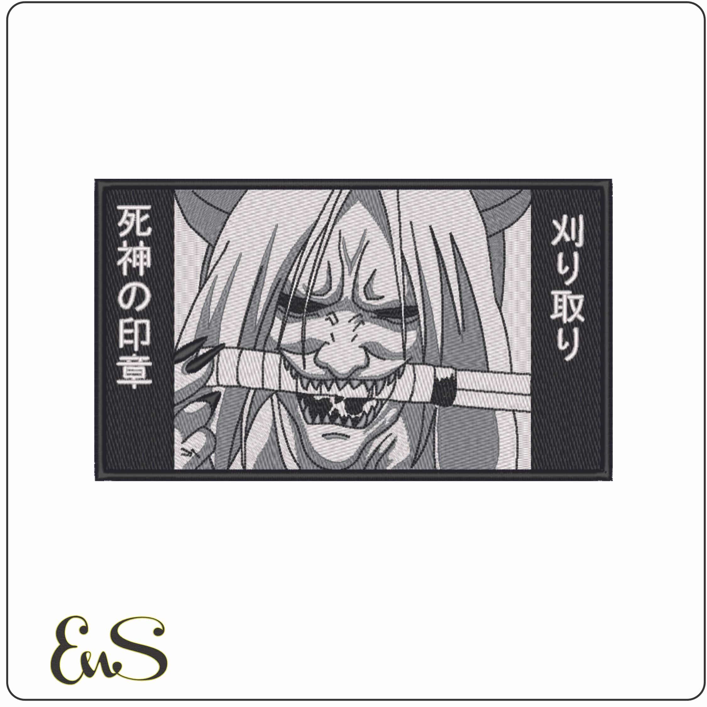 Reaper Deat Seal Shiki Fujin - Naruto - Anime-Elegant embroidery design file - instant download
