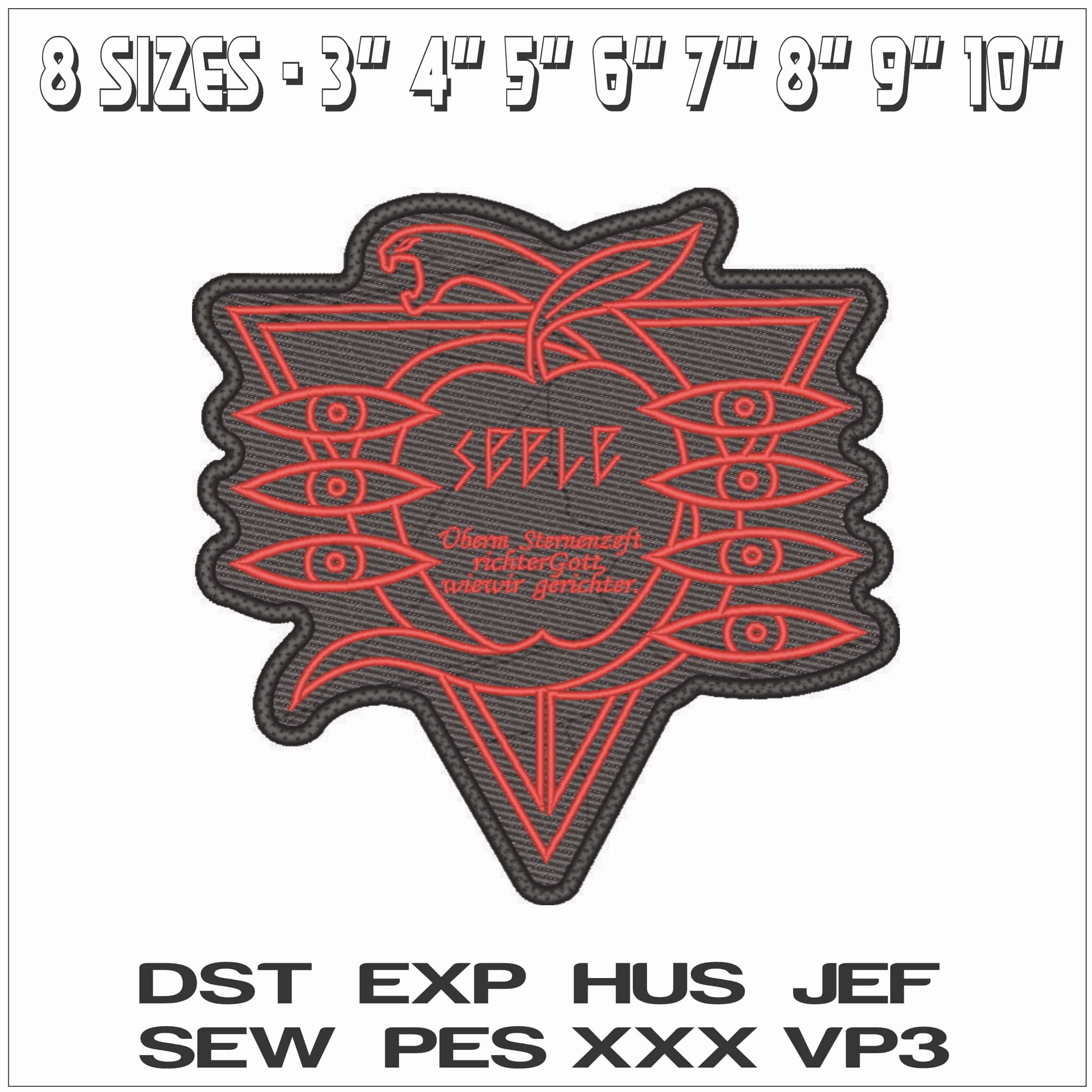 SEELE - Neon Genesis Evangelion - Anime-Elegant embroidery design file - instant download — view 2