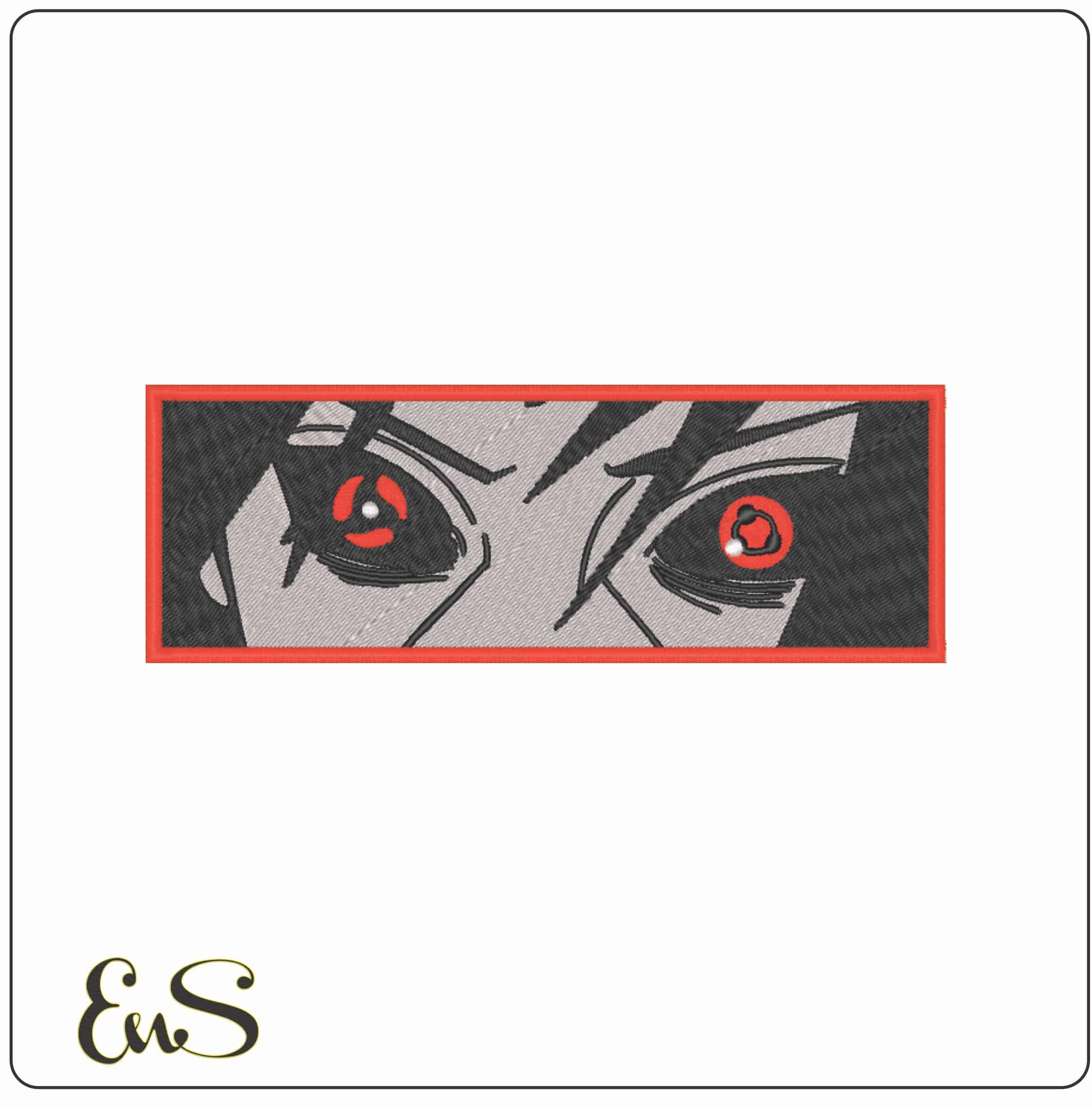 Sharingan Jutsu Uchiha eyes - Naruto - Anime-Elegant embroidery design file - instant download