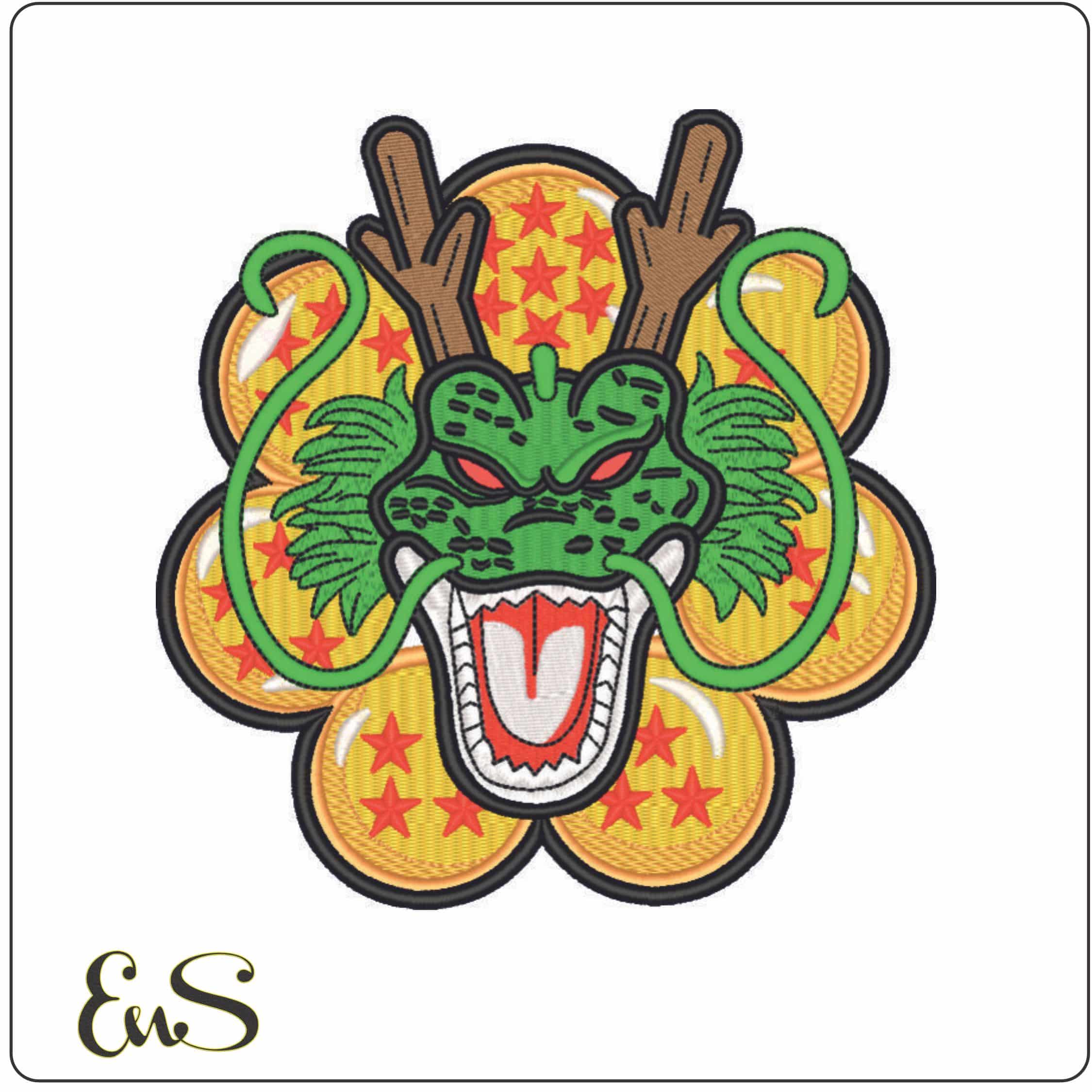 The Eternal Dragon - Dragon Ball - Anime-Elegant embroidery design file - instant download
