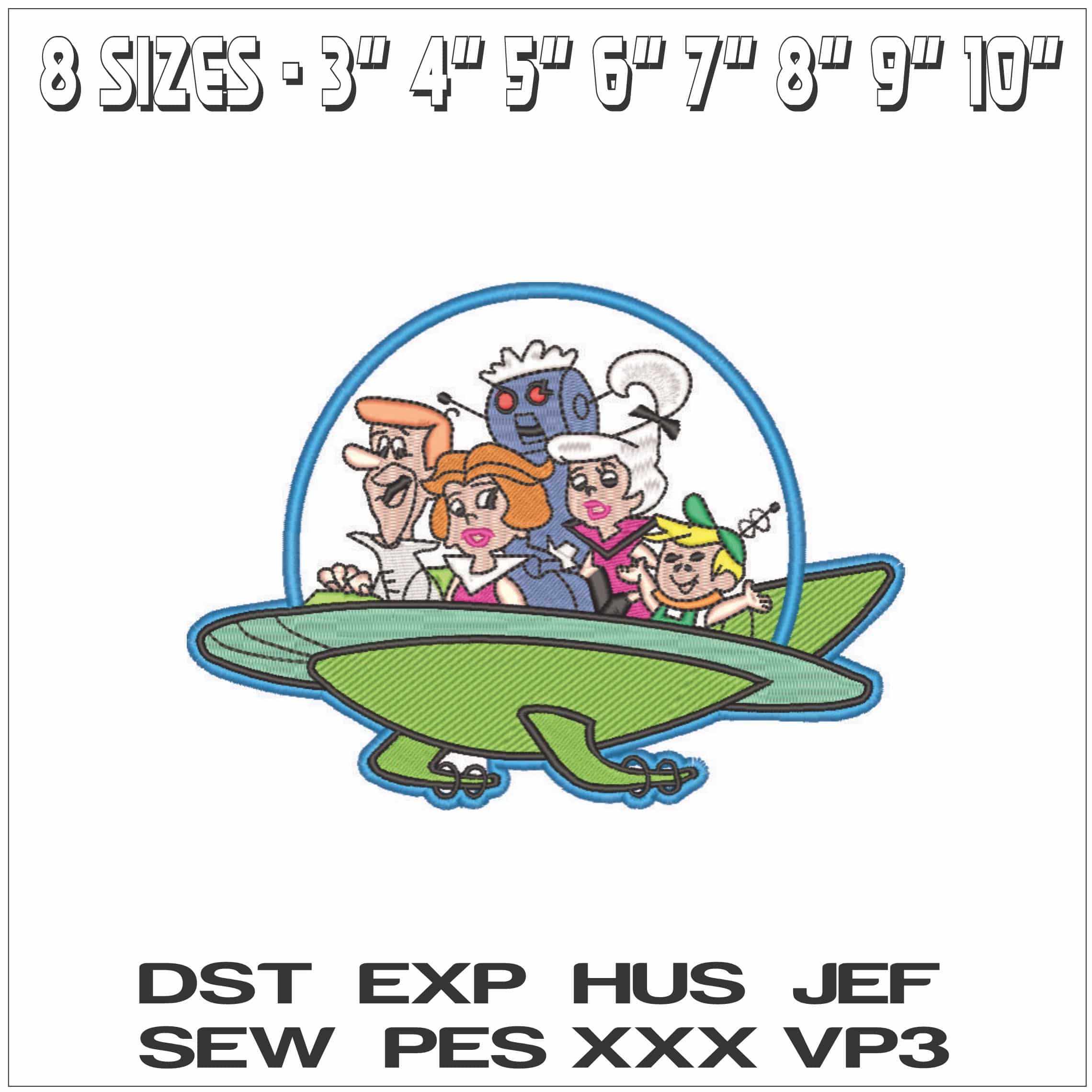 The Jetsons - Cartoon-Elegant embroidery design file - instant download — view 2