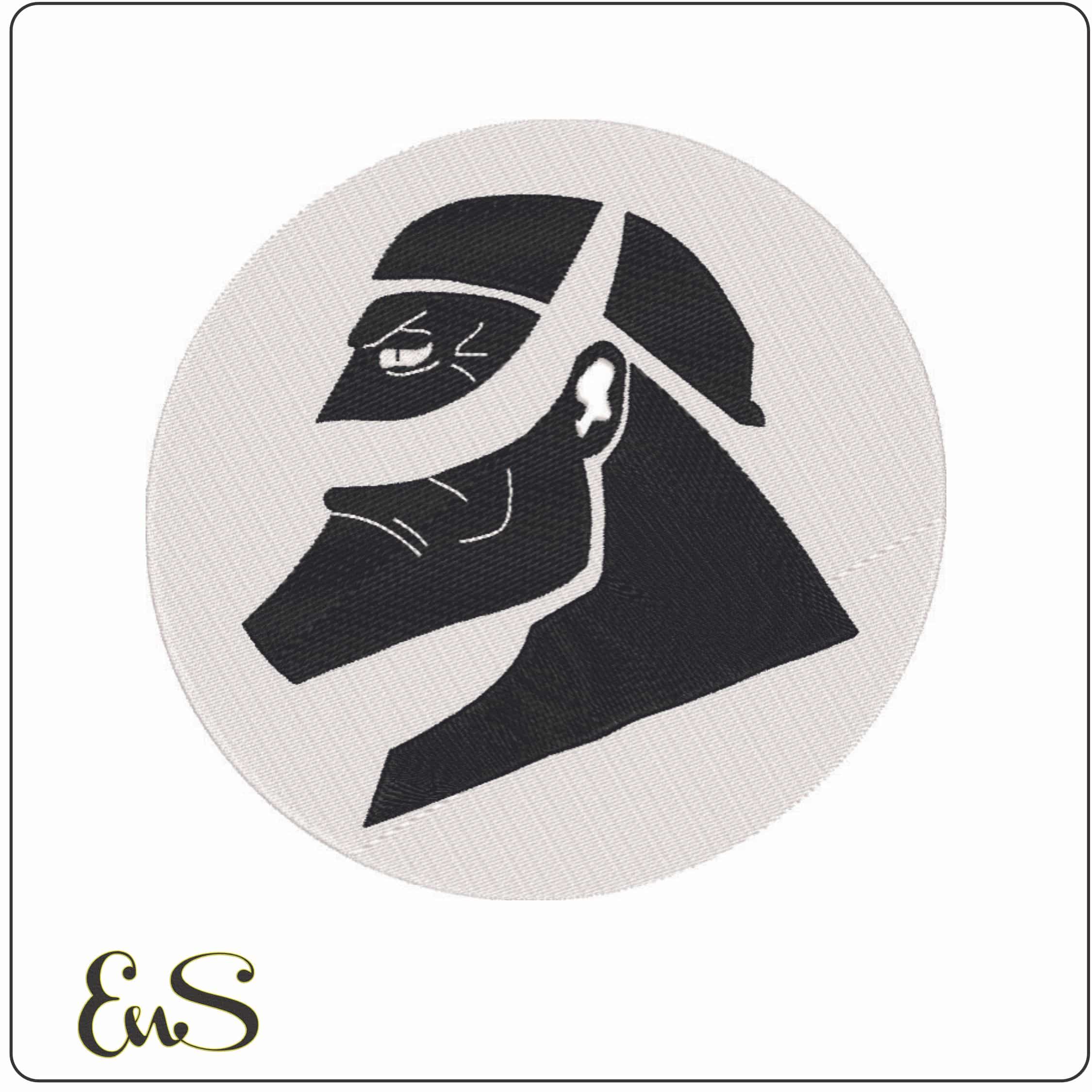 Whitebeard Pirates Jolly Roger - One Piece - Anime-Elegant embroidery design file - instant download
