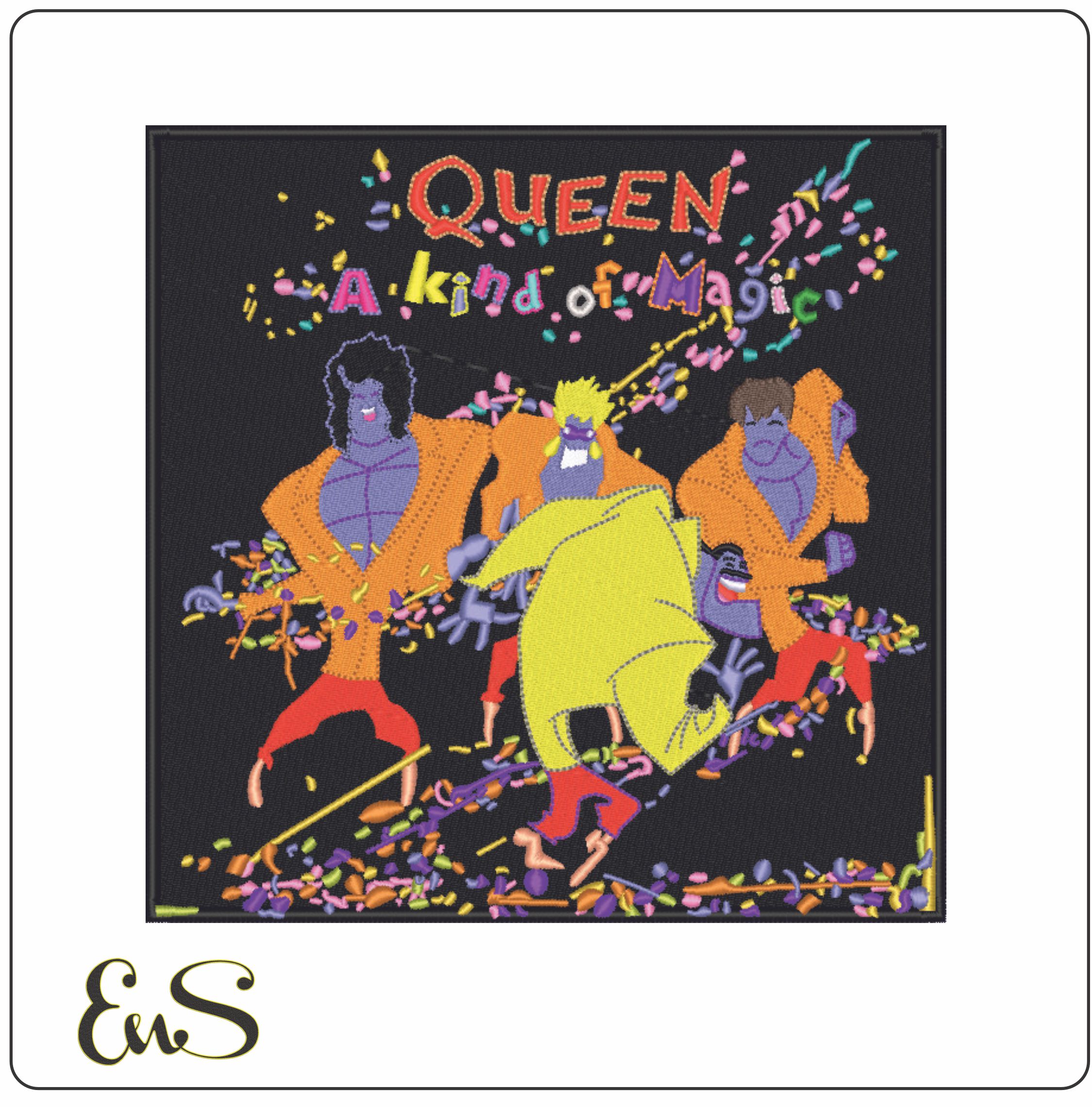 A Kind of Magic - Queen Album-Elegant embroidery design file - instant download