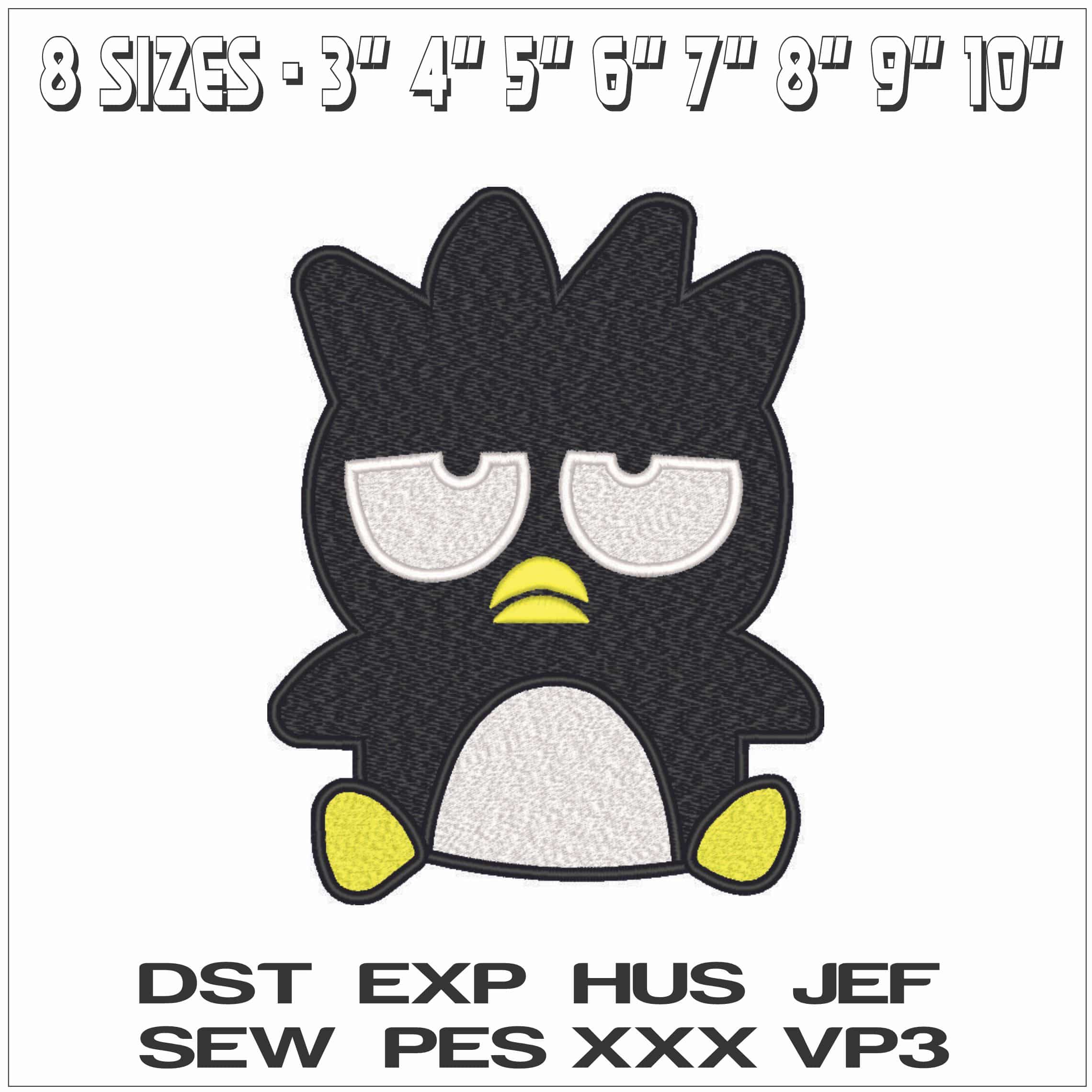 Badtz Maru - Hello Kitty-Elegant embroidery design file - instant download — view 2