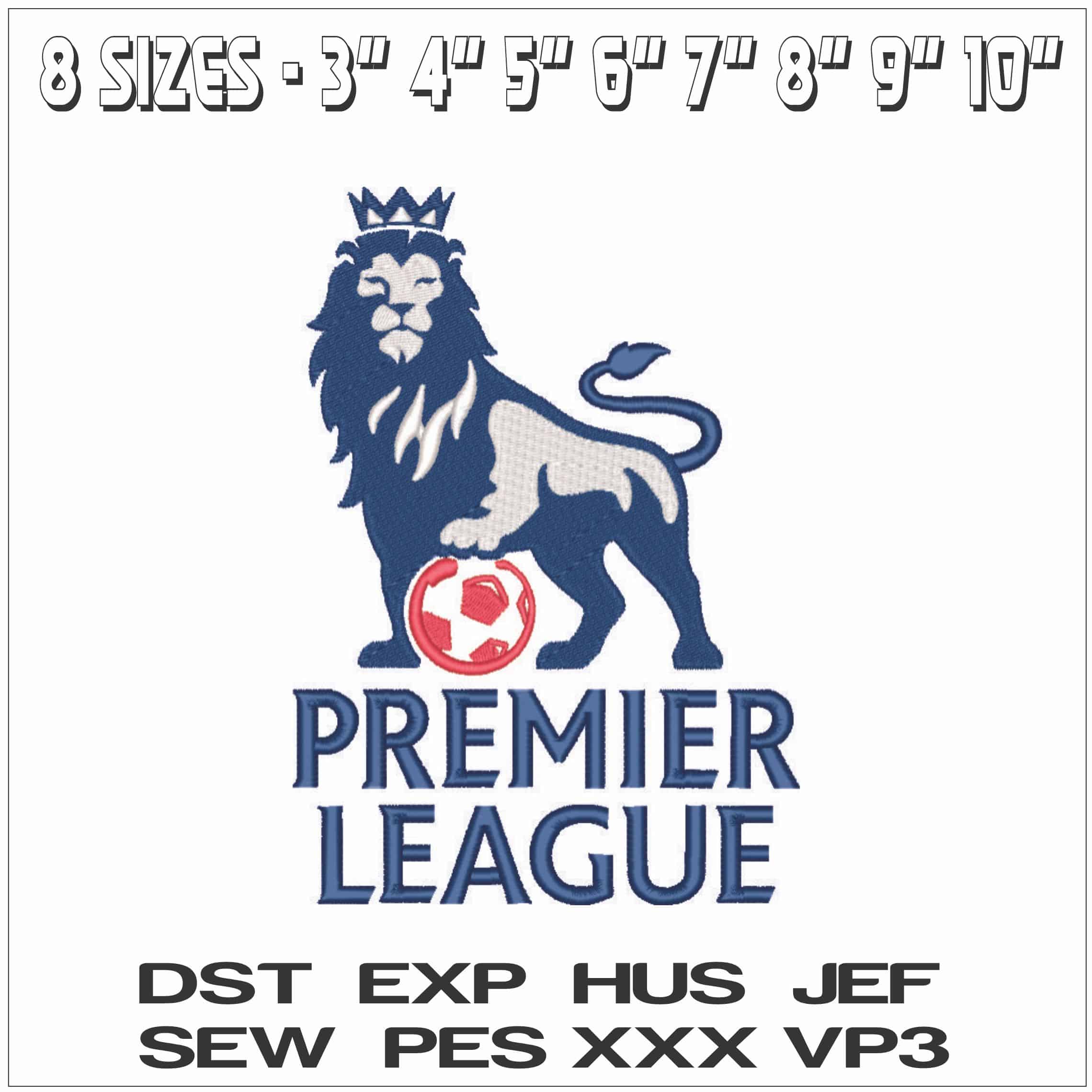 Barclays Premier League-Elegant embroidery design file - instant download — view 2