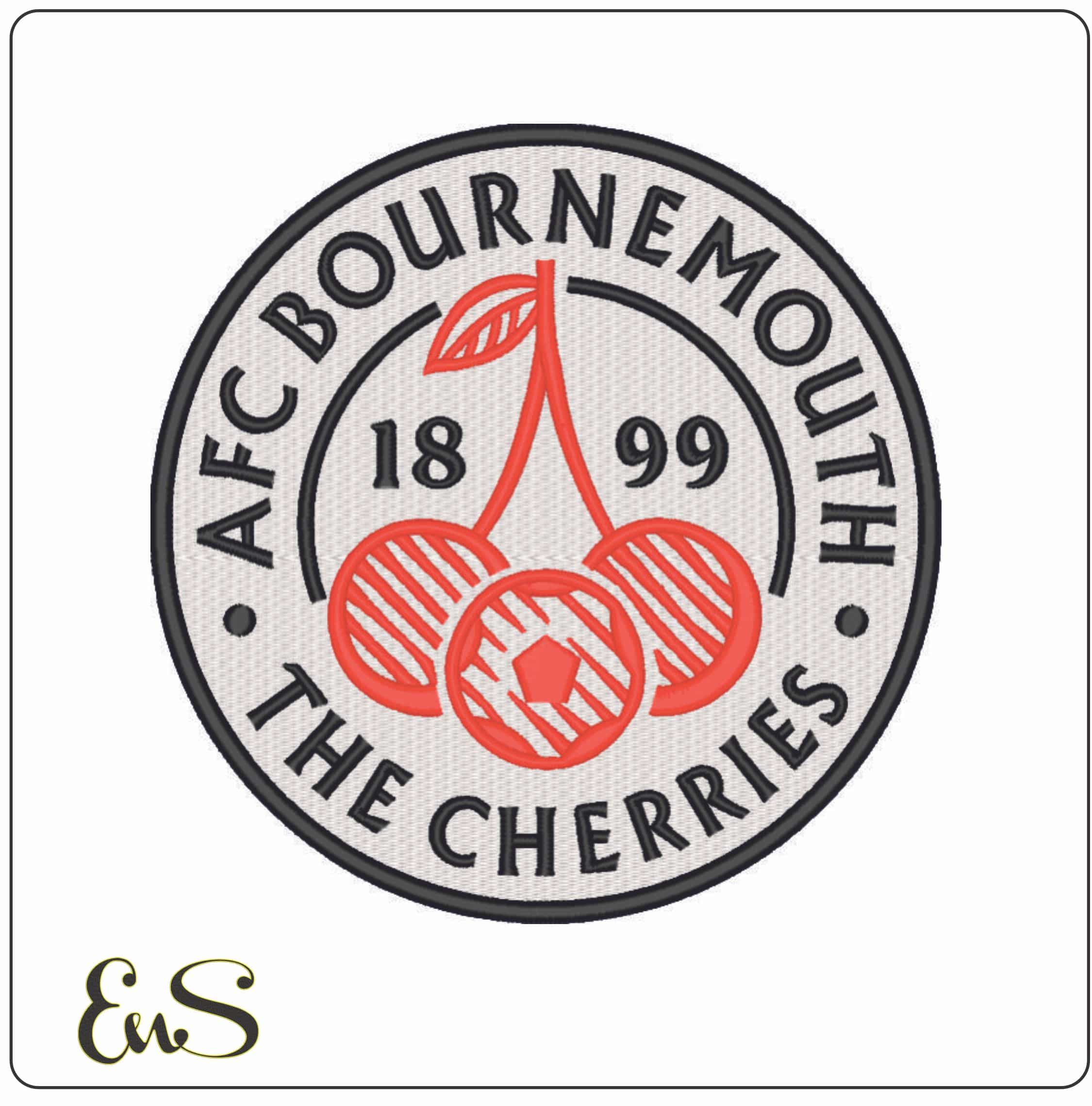Bournemouth FC-Elegant embroidery design file - instant download