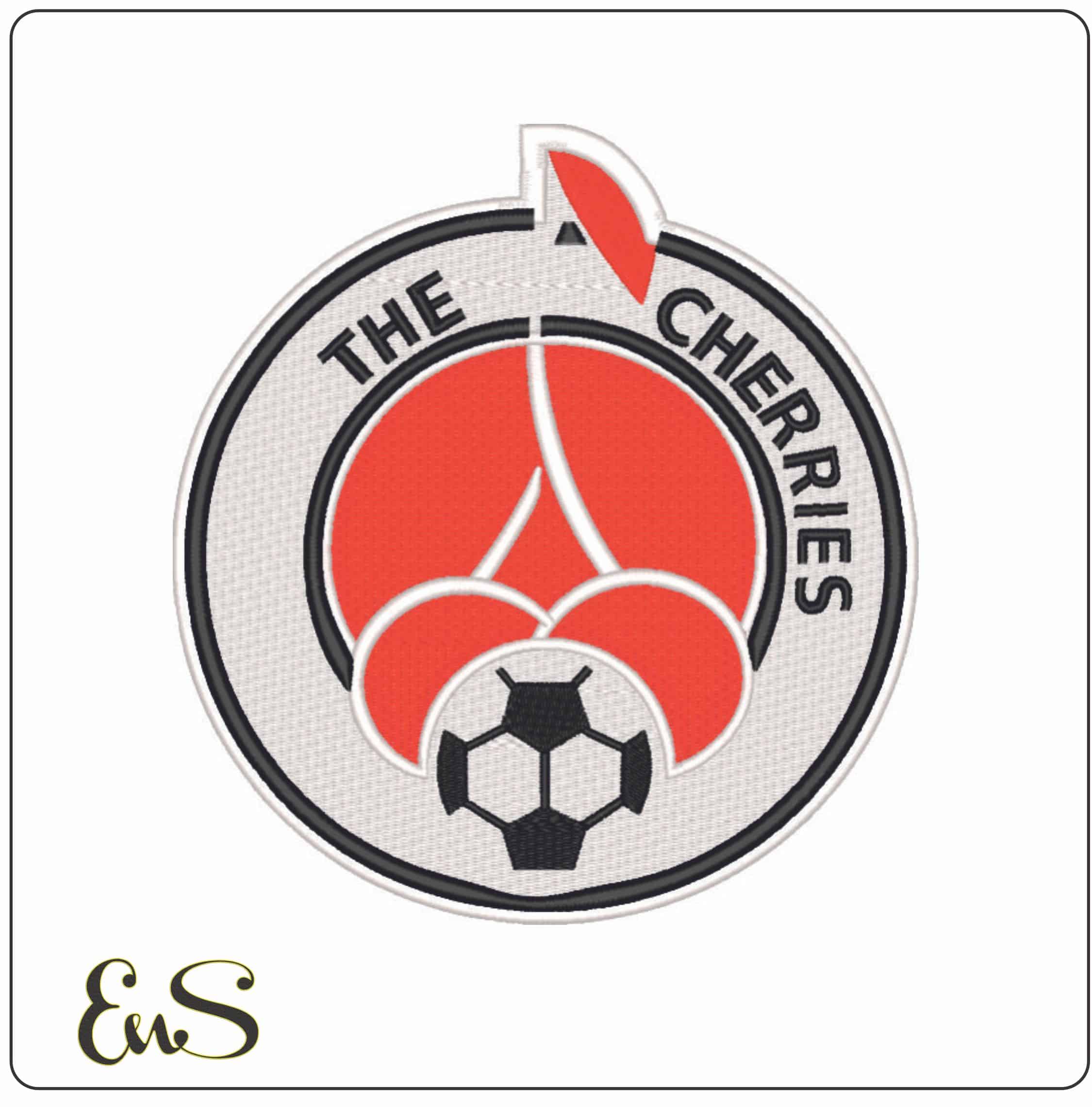 Bournemouth The Cherries-Elegant embroidery design file - instant download