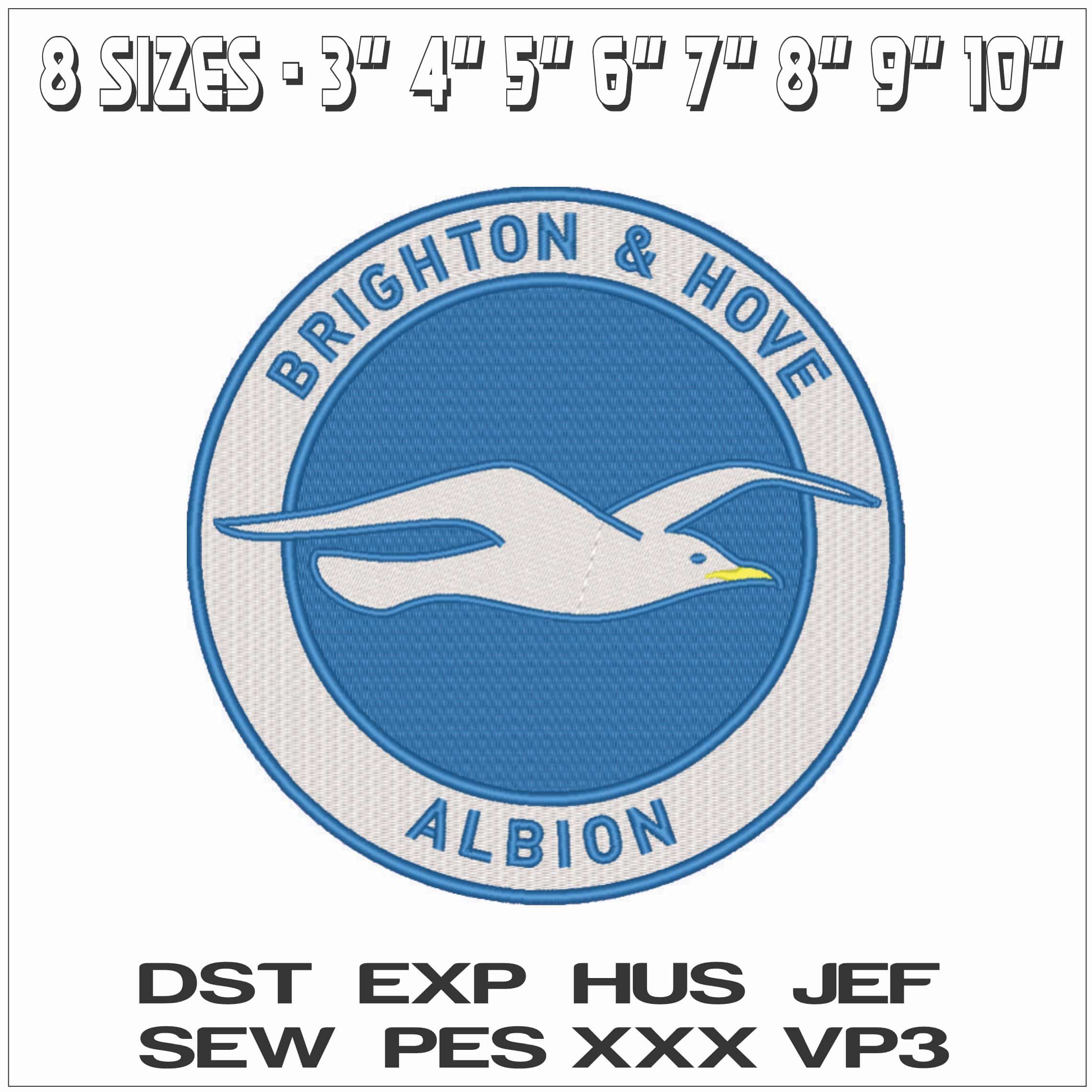 Brighton Hove Albion-Elegant embroidery design file - instant download — view 2