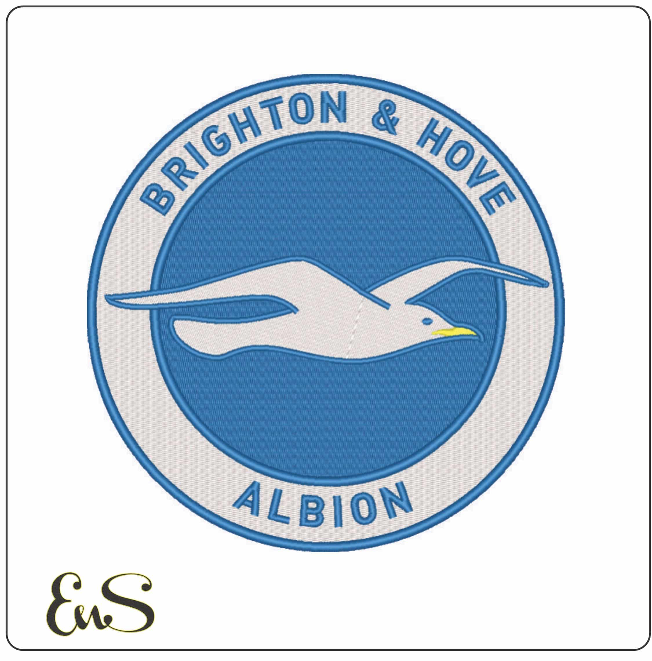 Brighton Hove Albion-Elegant embroidery design file - instant download