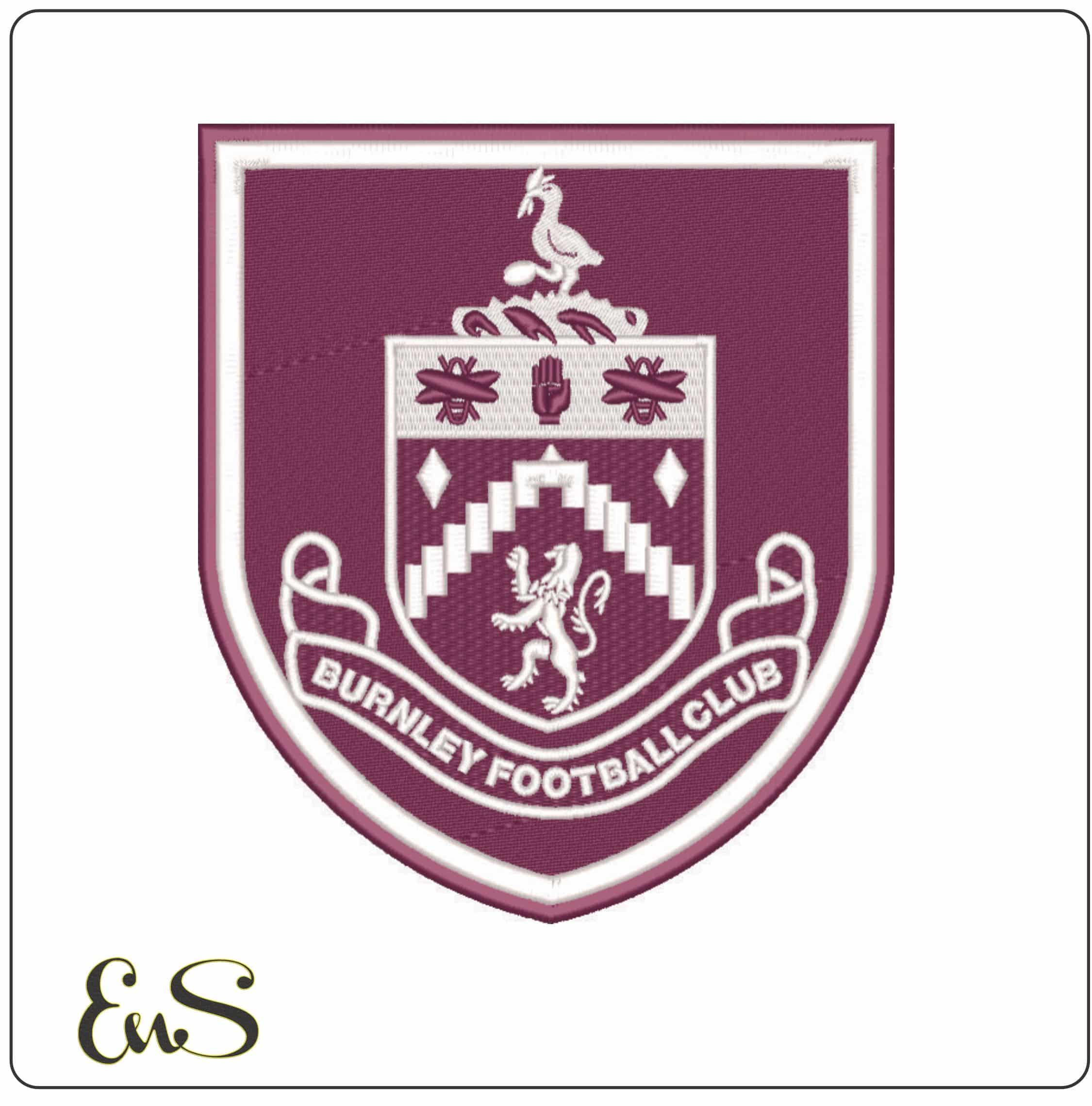 Burnley FC-Elegant embroidery design file - instant download