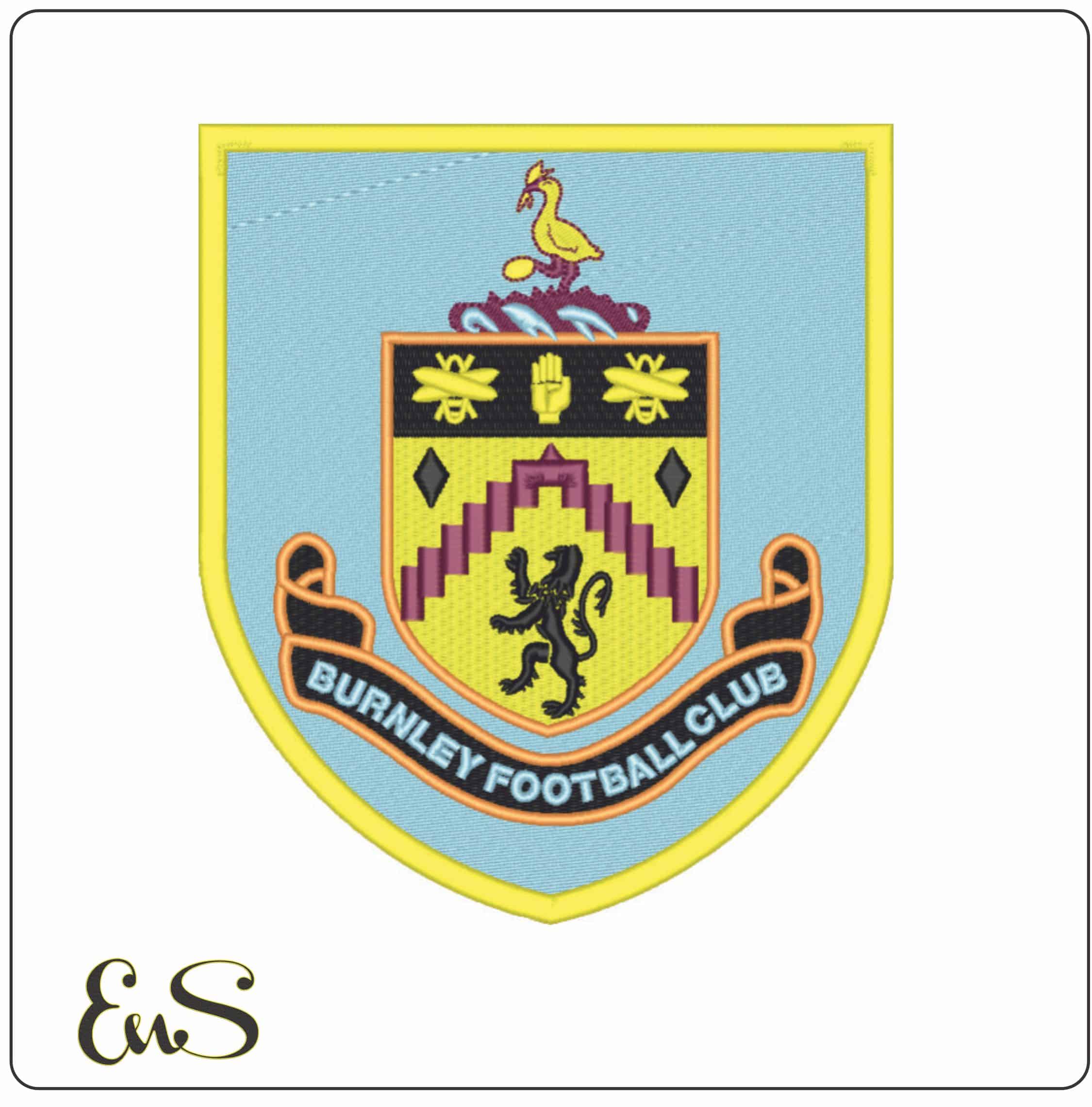 Burnley Football Club-Elegant embroidery design file - instant download