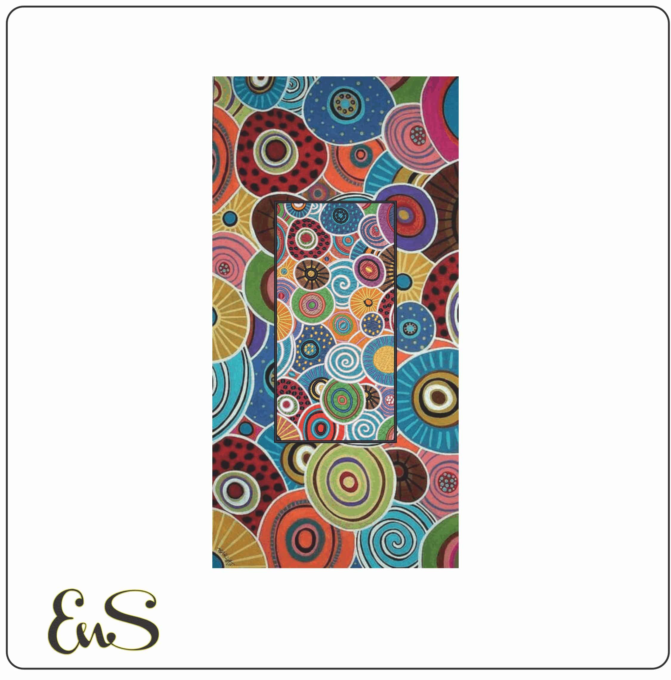 Circle stylish patterns-Elegant embroidery design file - instant download
