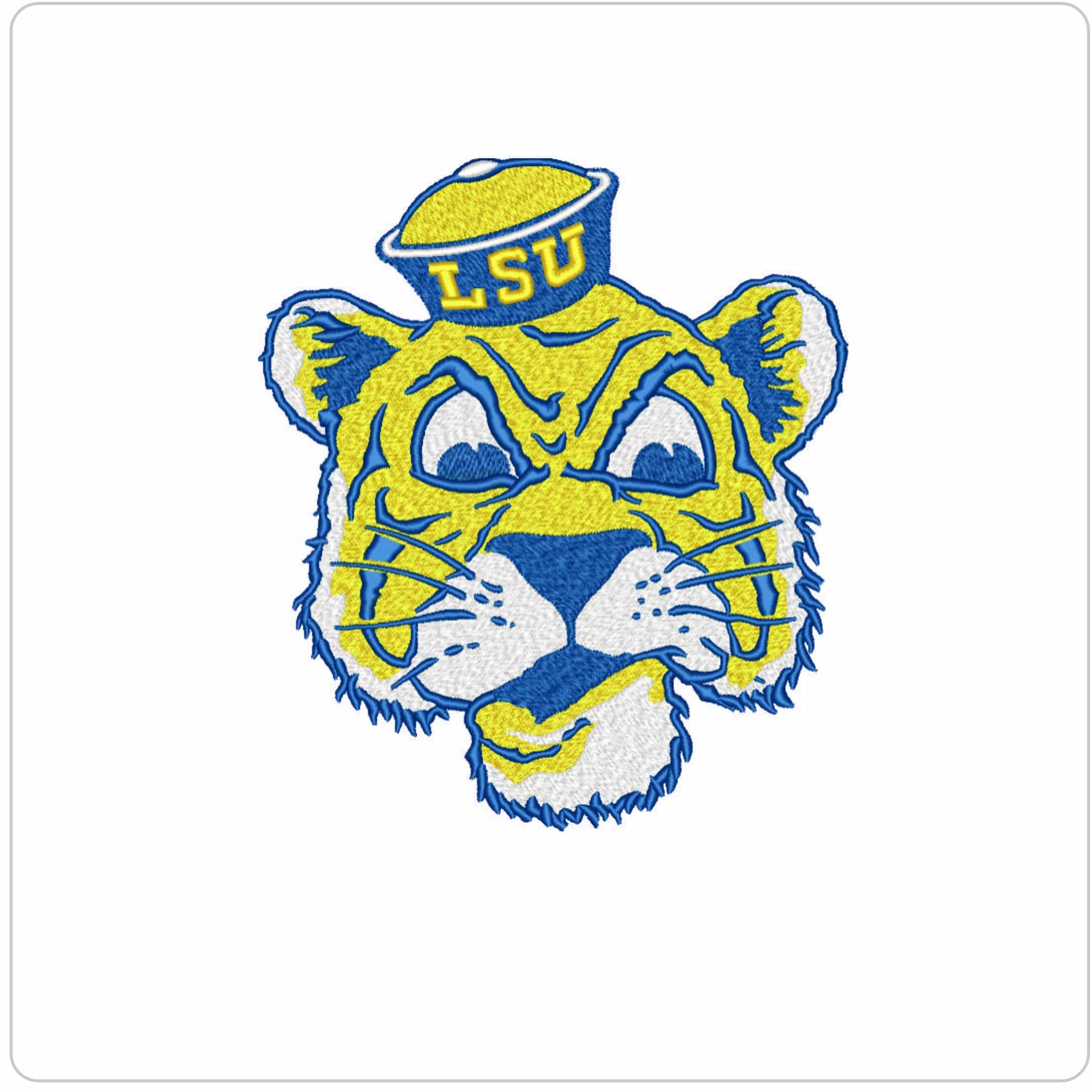 10 LSU Design Louisiana State University Bulk Designs -Elegant embroidery design file - instant download — view 3