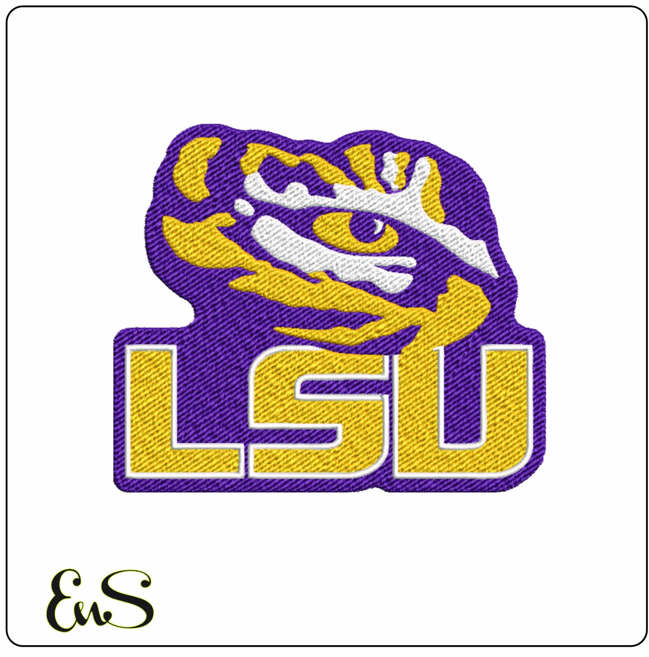 10 LSU Design Louisiana State University Bulk Designs -Elegant embroidery design file - instant download — view 4