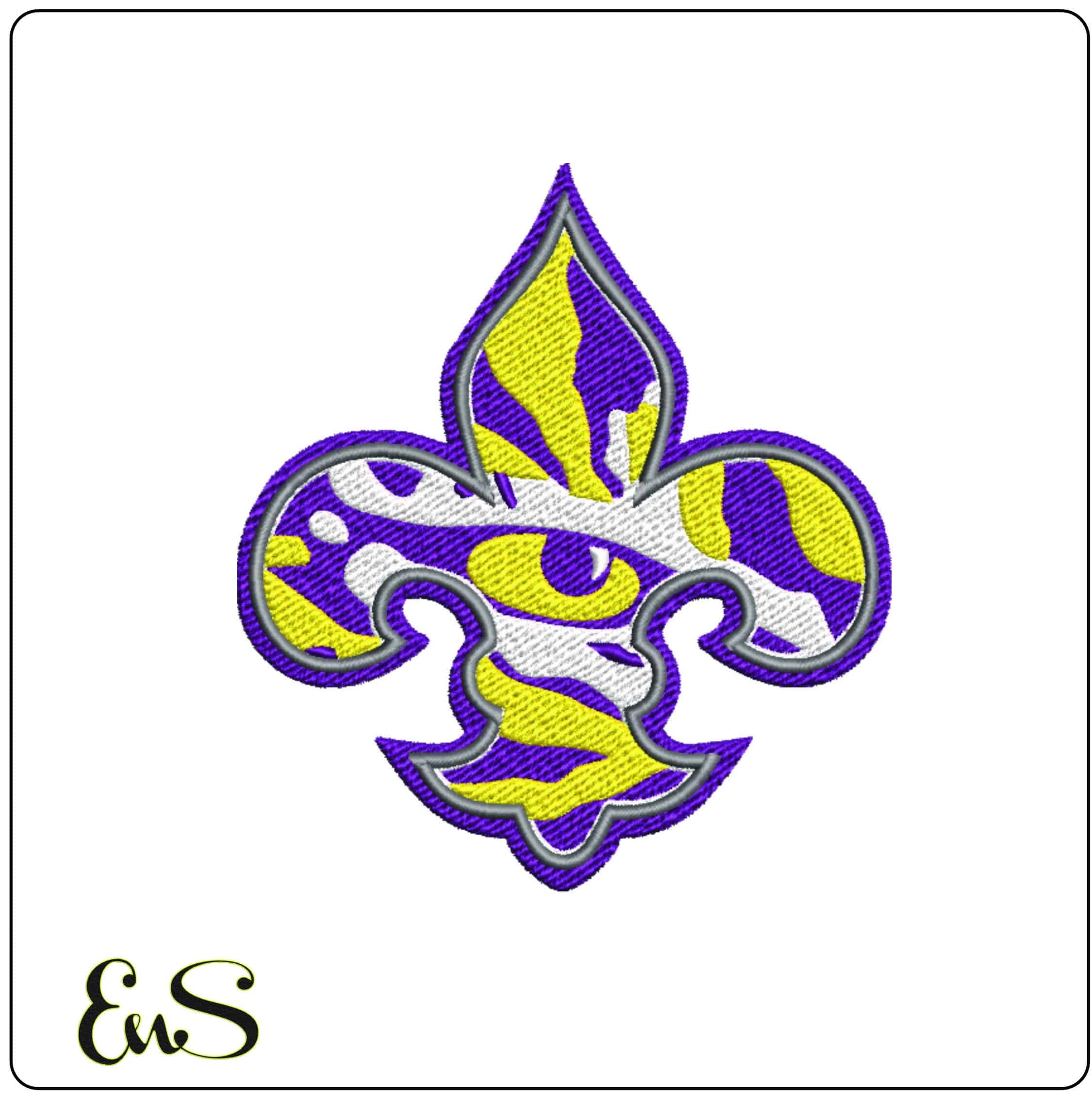 10 LSU Design Louisiana State University Bulk Designs -Elegant embroidery design file - instant download — view 5