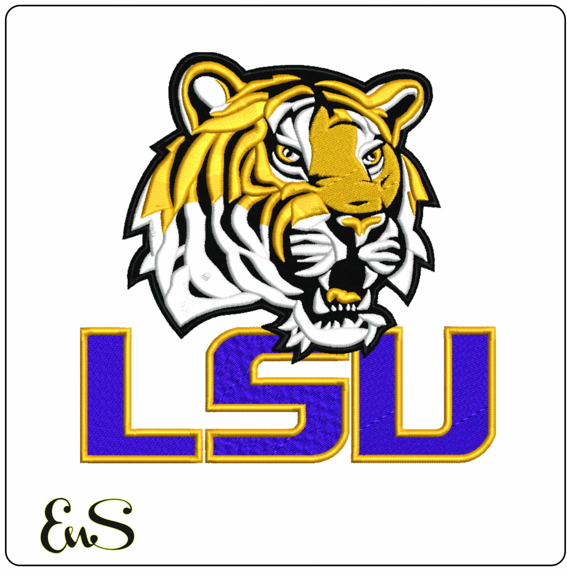 10 LSU Design Louisiana State University Bulk Designs -Elegant embroidery design file - instant download — view 12