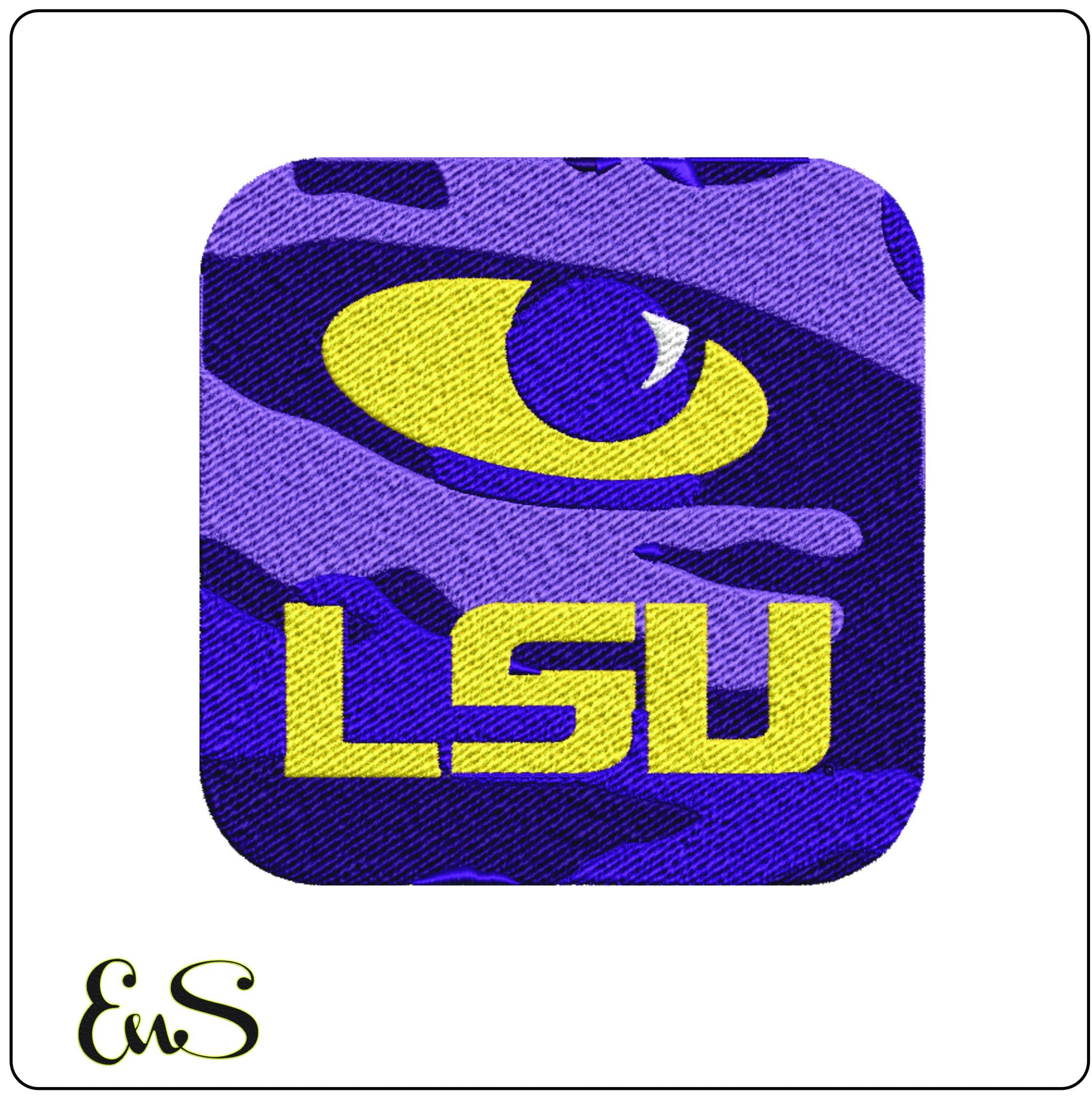 10 LSU Design Louisiana State University Bulk Designs -Elegant embroidery design file - instant download — view 11