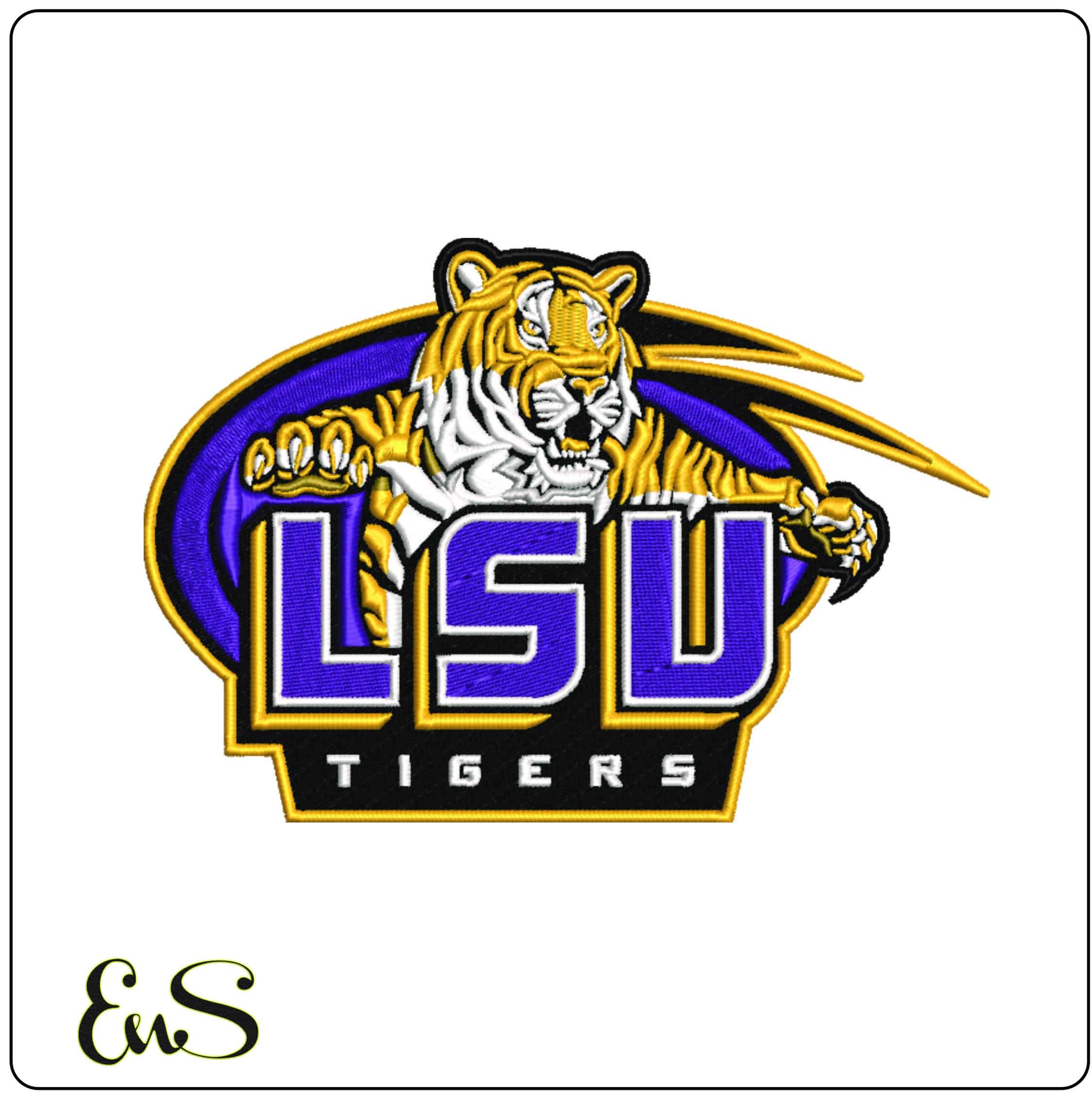 10 LSU Design Louisiana State University Bulk Designs -Elegant embroidery design file - instant download — view 9