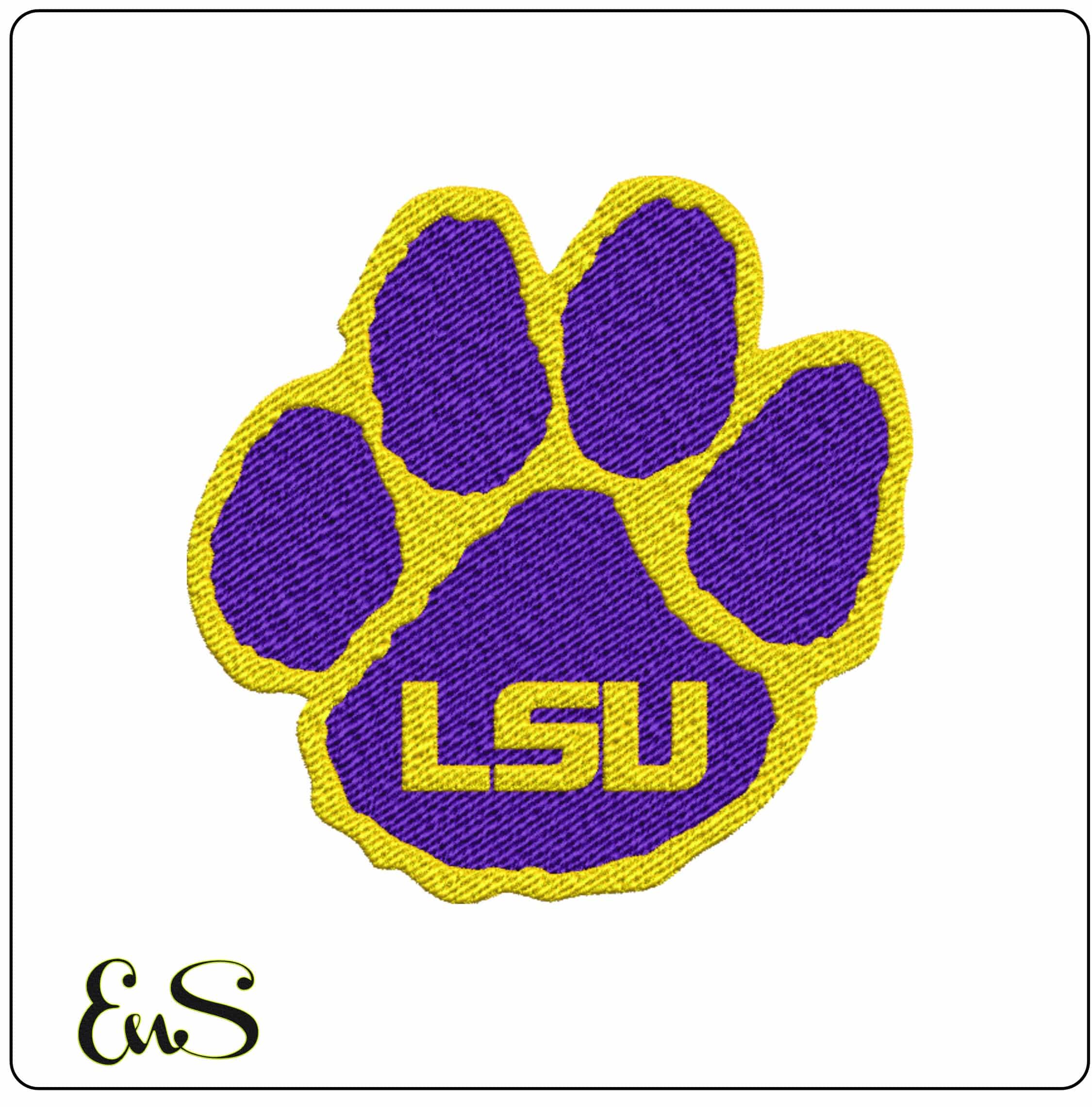 10 LSU Design Louisiana State University Bulk Designs -Elegant embroidery design file - instant download — view 7