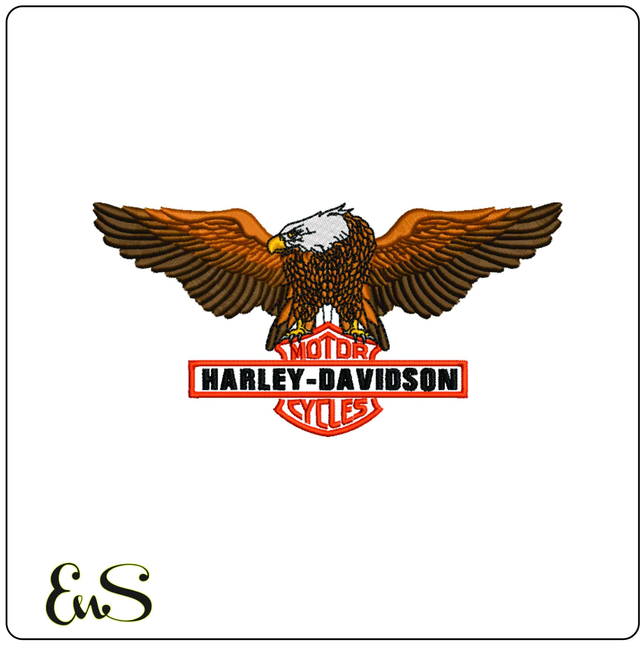 16 Harley Davidson Bulk Designs - Elegant embroidery design file - instant download — view 4