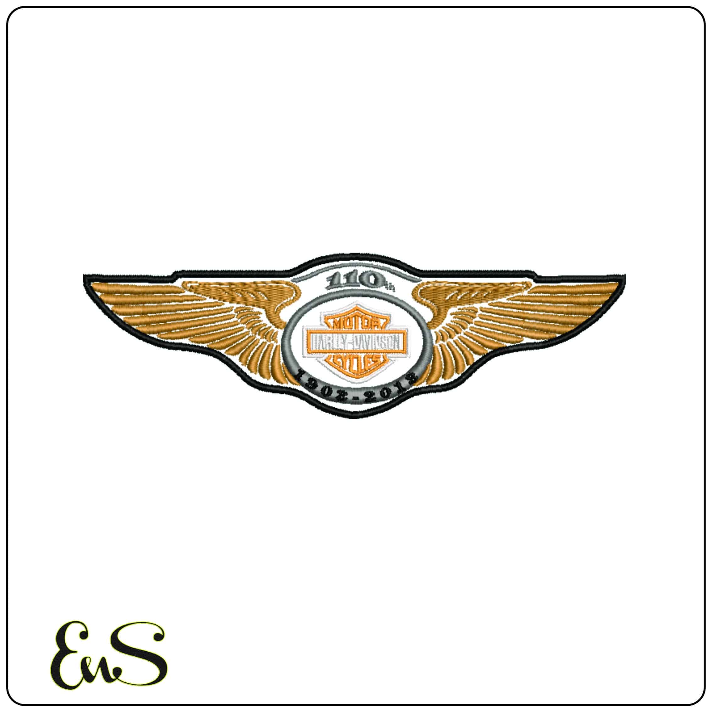 16 Harley Davidson Bulk Designs - Elegant embroidery design file - instant download — view 18