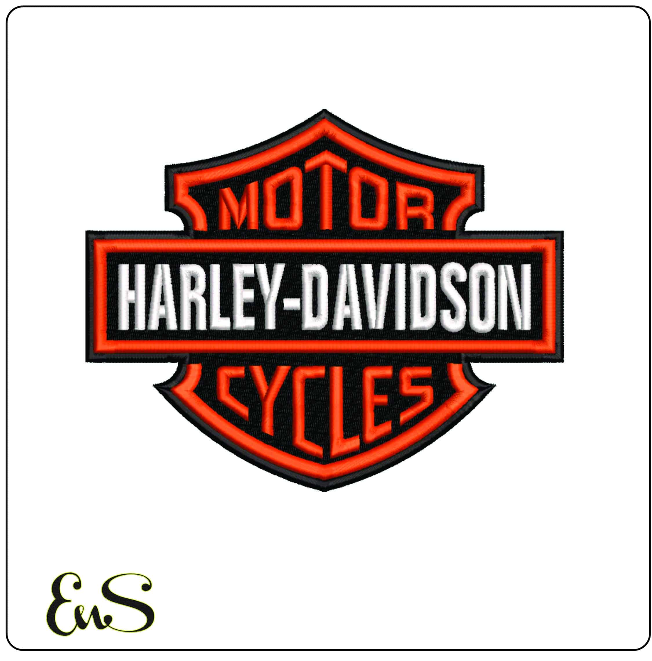 16 Harley Davidson Bulk Designs - Elegant embroidery design file - instant download — view 2