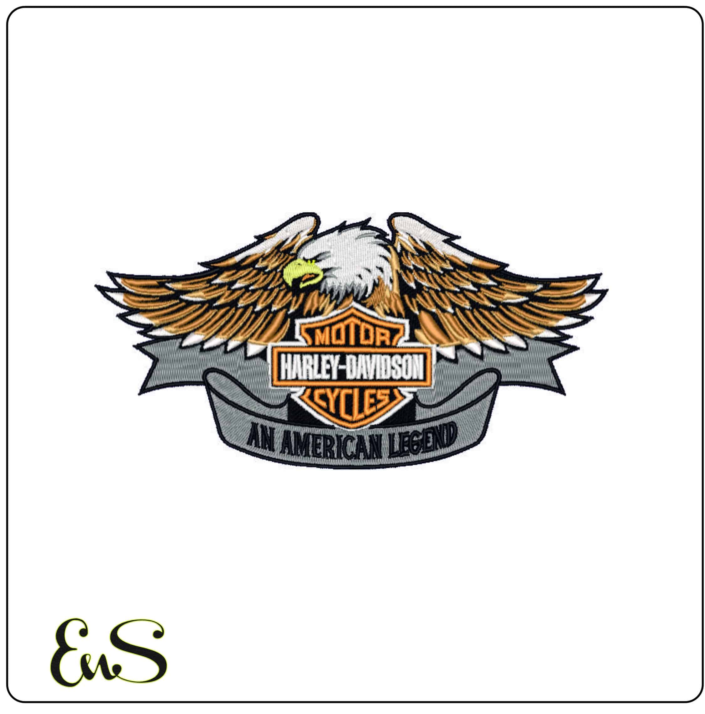 16 Harley Davidson Bulk Designs - Elegant embroidery design file - instant download — view 6