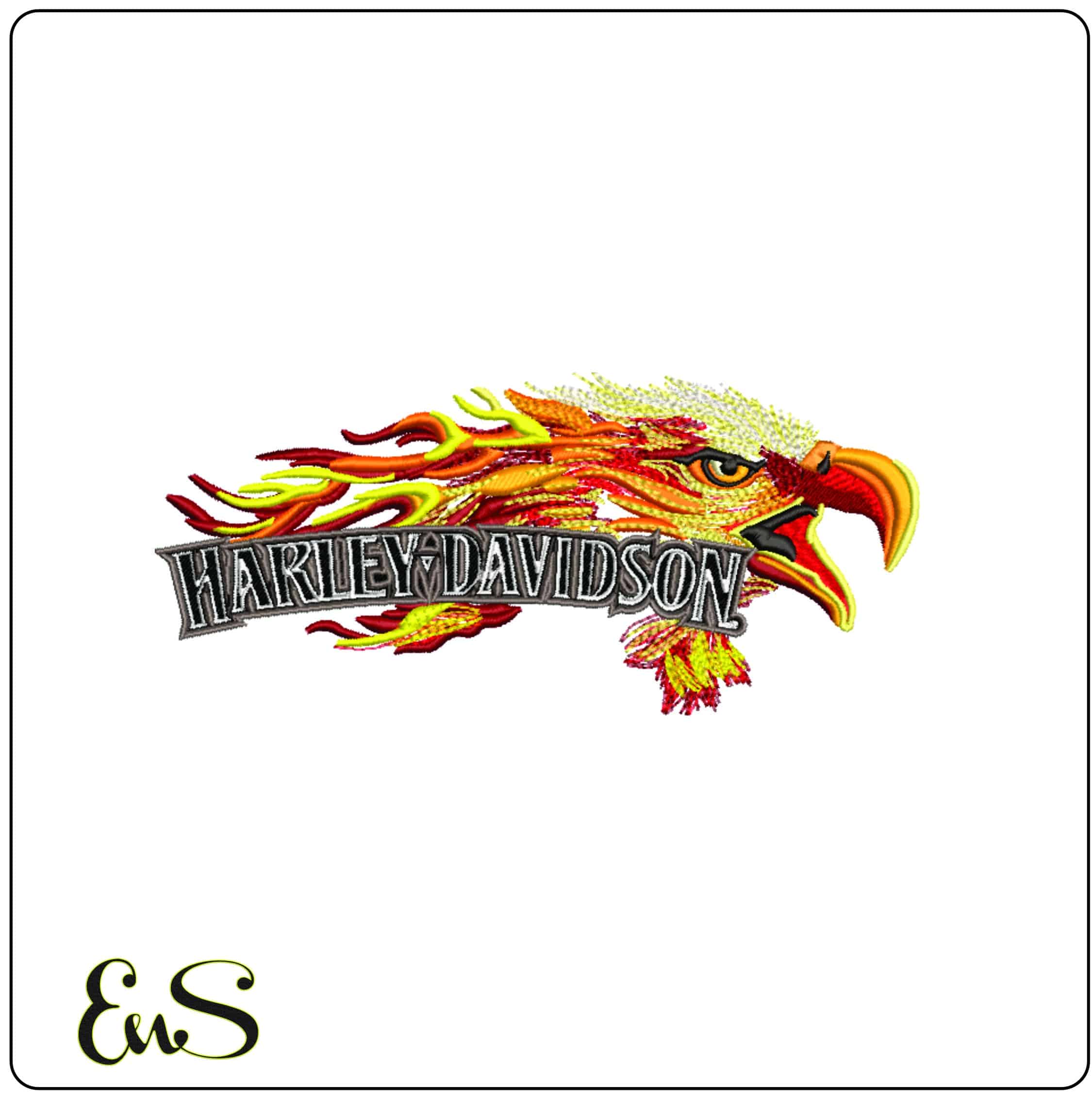 16 Harley Davidson Bulk Designs - Elegant embroidery design file - instant download — view 14