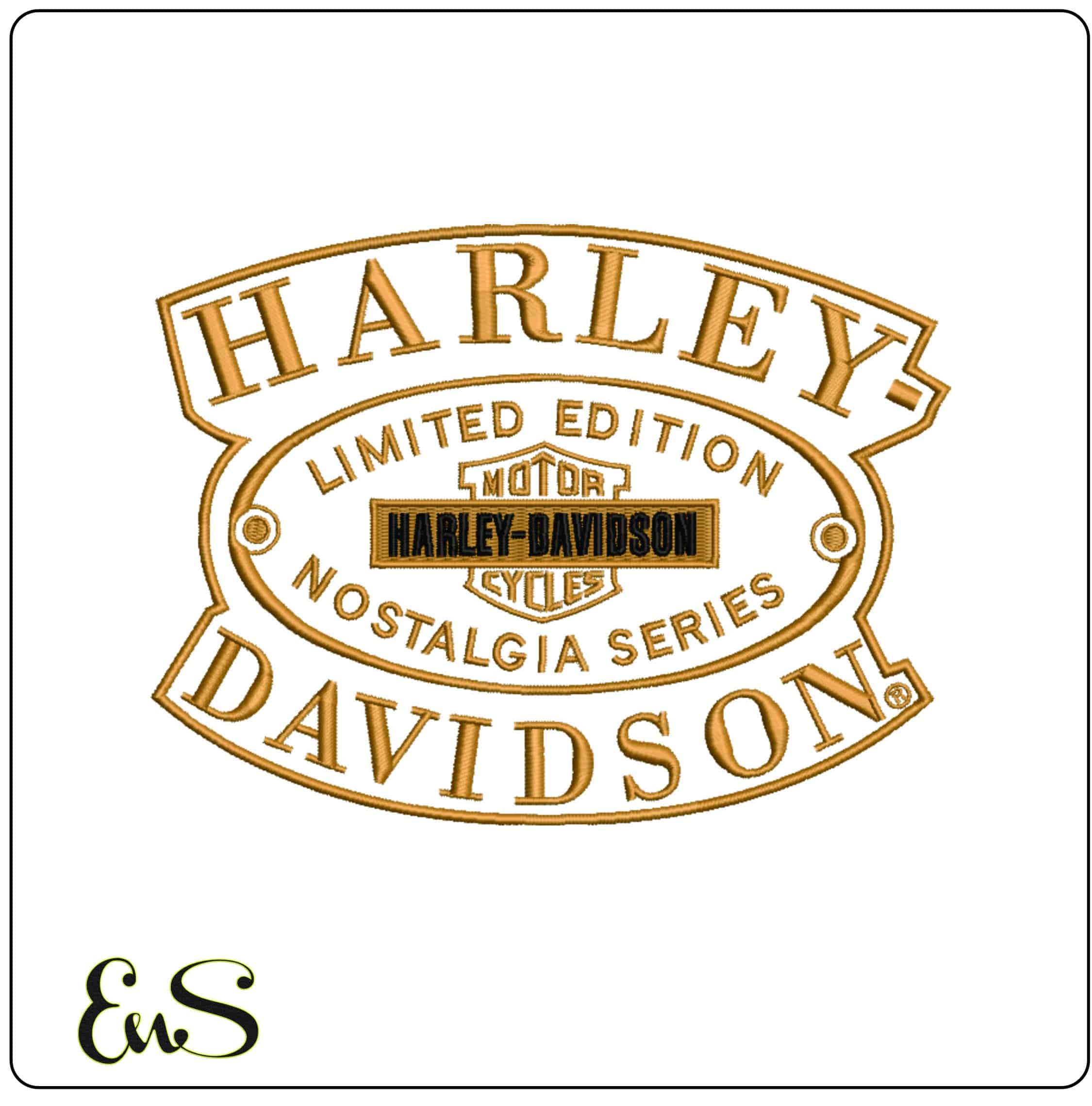 16 Harley Davidson Bulk Designs - Elegant embroidery design file - instant download — view 11