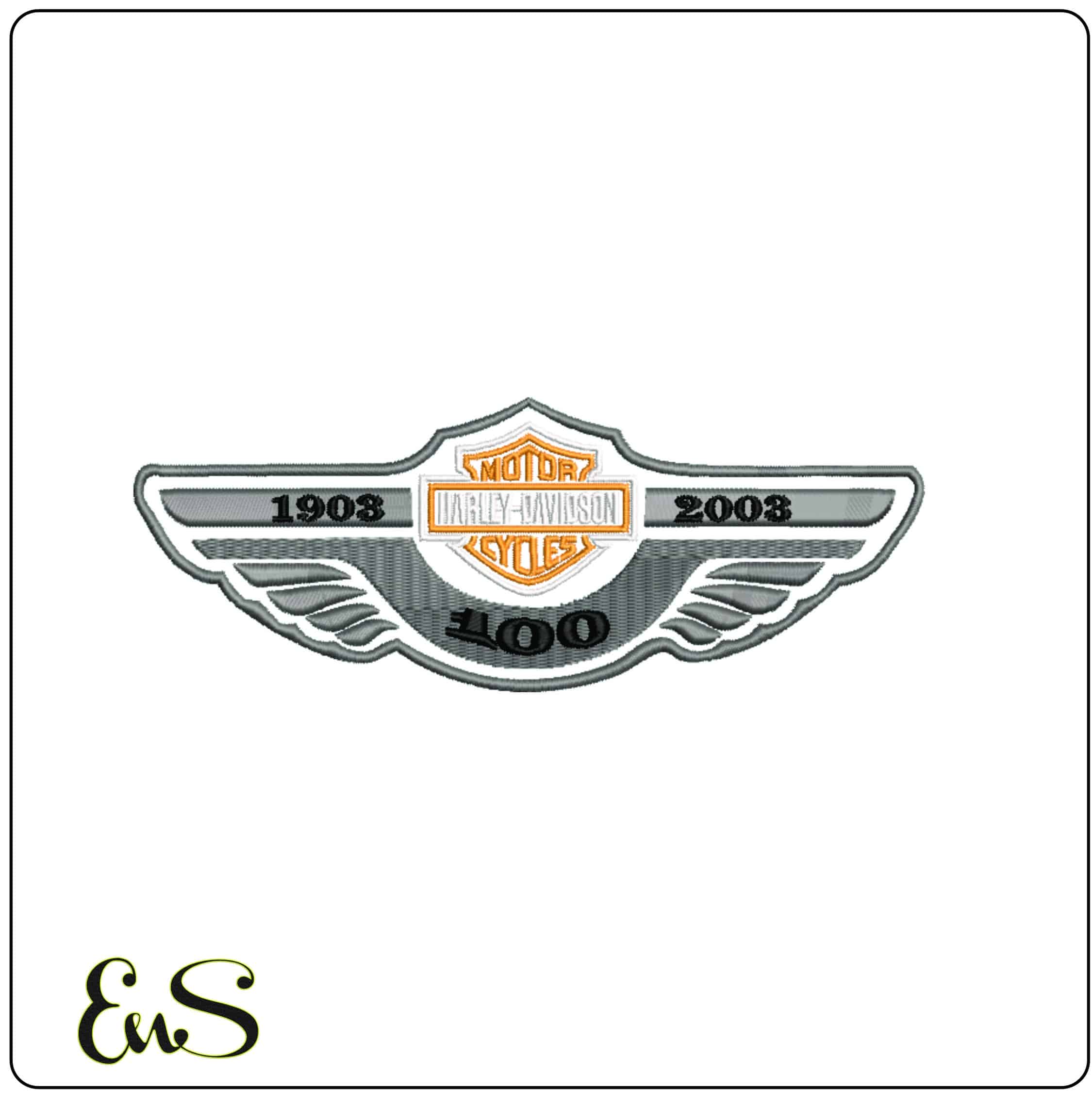 16 Harley Davidson Bulk Designs - Elegant embroidery design file - instant download — view 8