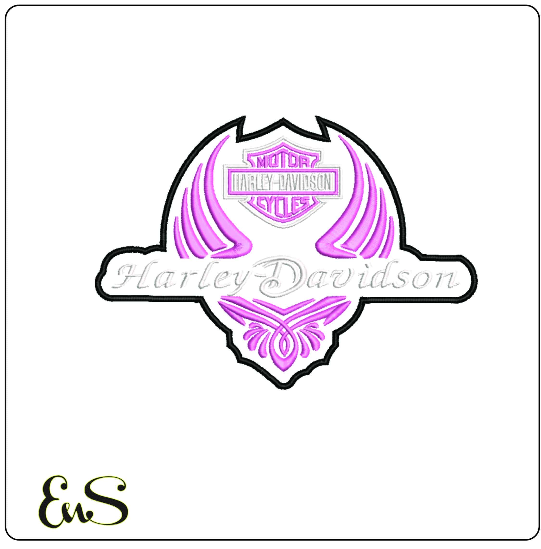 16 Harley Davidson Bulk Designs - Elegant embroidery design file - instant download — view 17