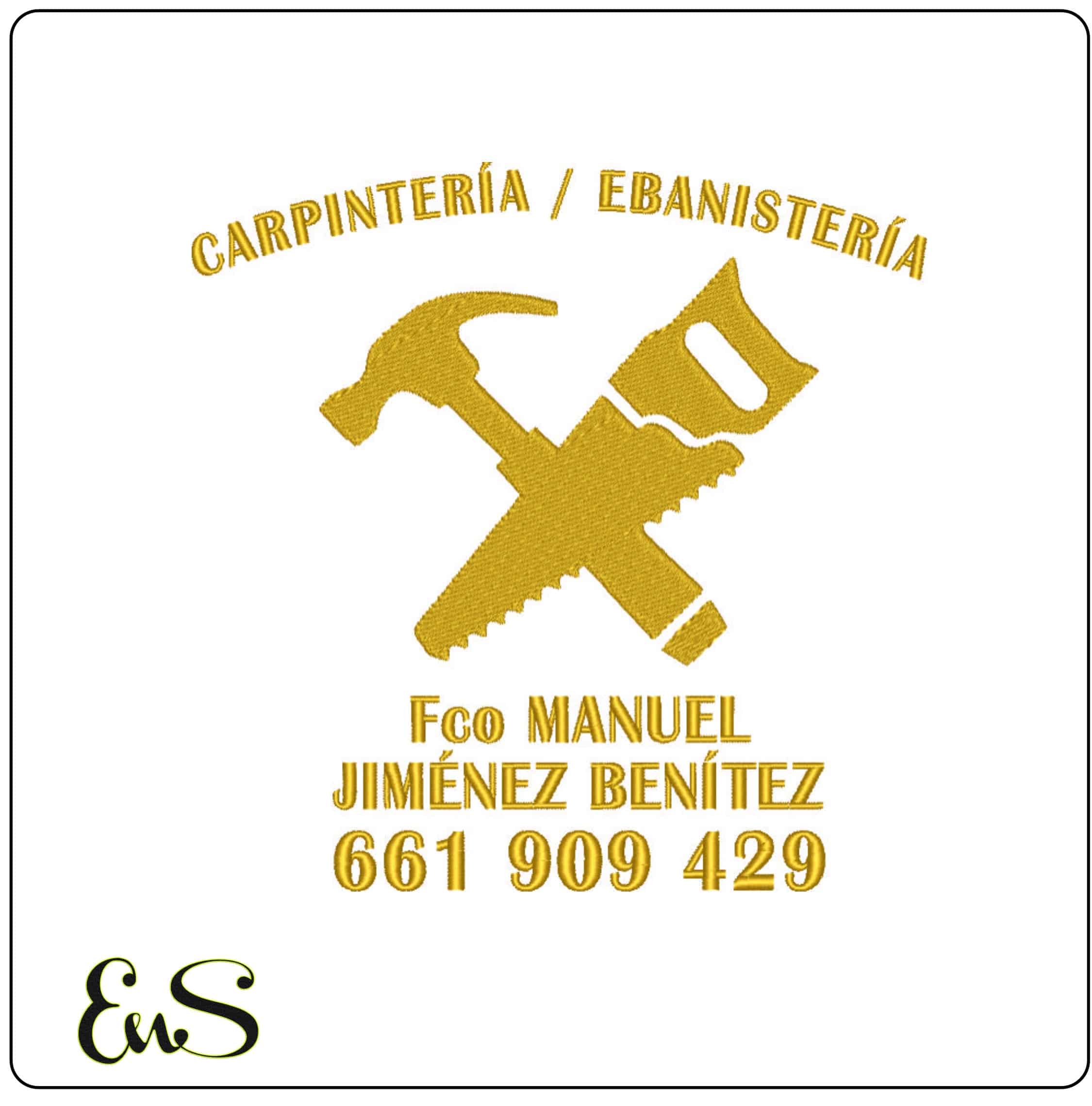 Hammer and Saw - Elegant embroidery design file - instant download