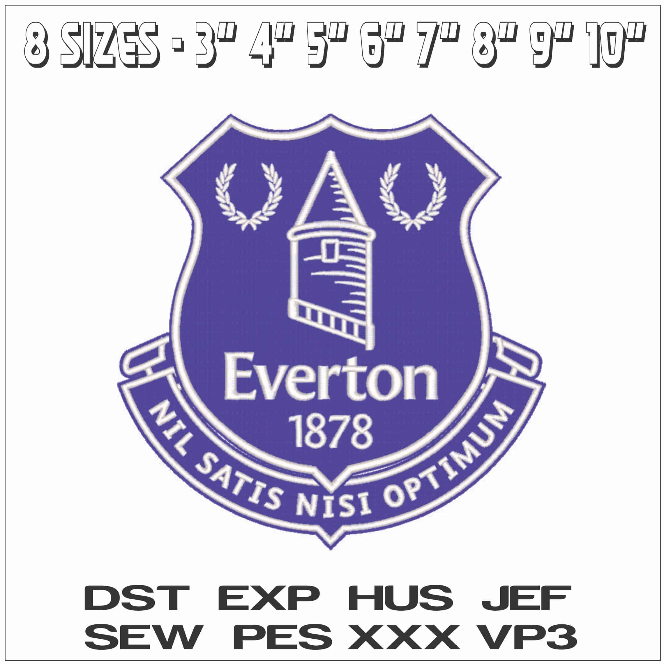 Everton FC- Elegant embroidery design file - instant download — view 2