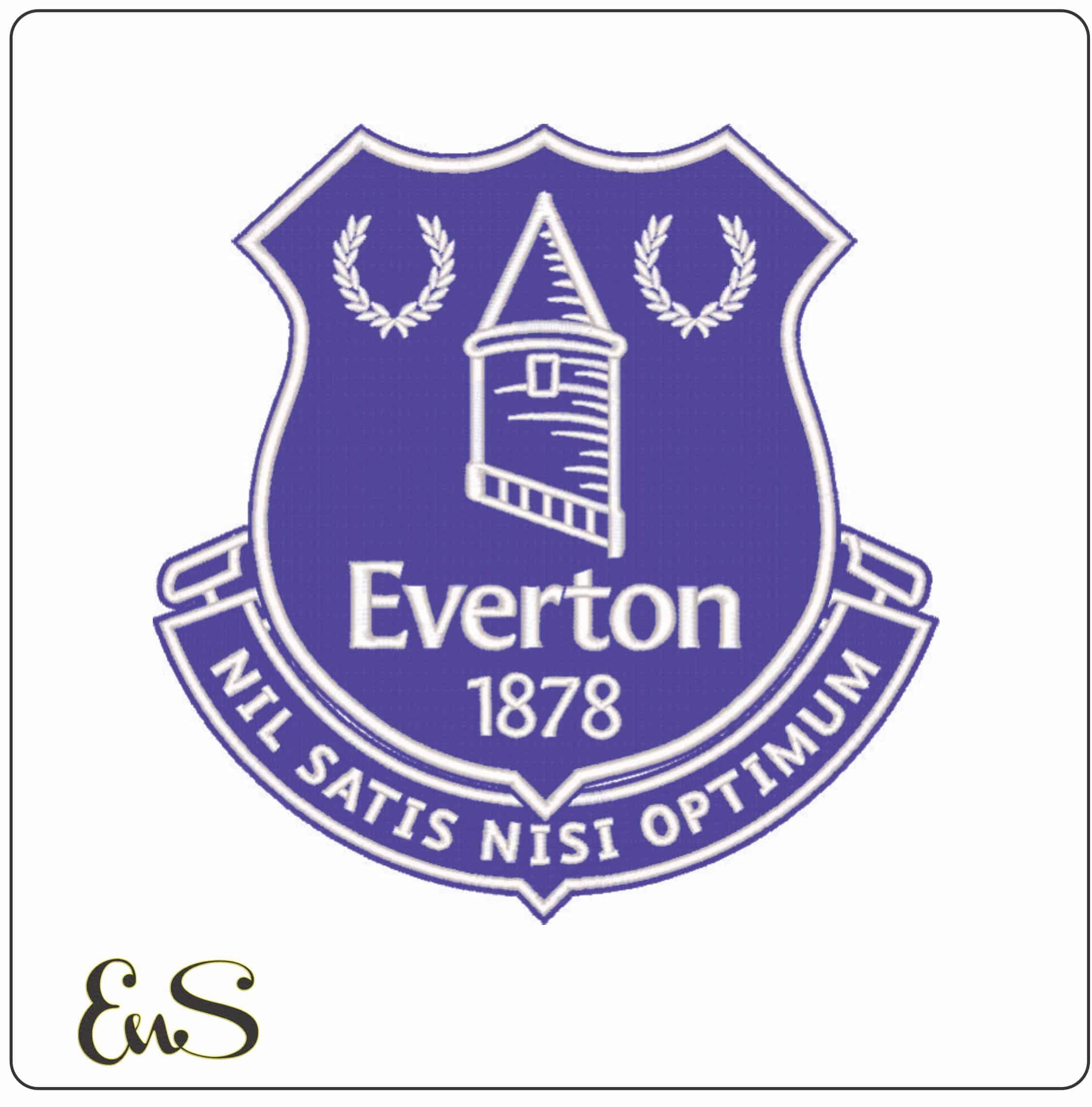 Everton FC- Elegant embroidery design file - instant download