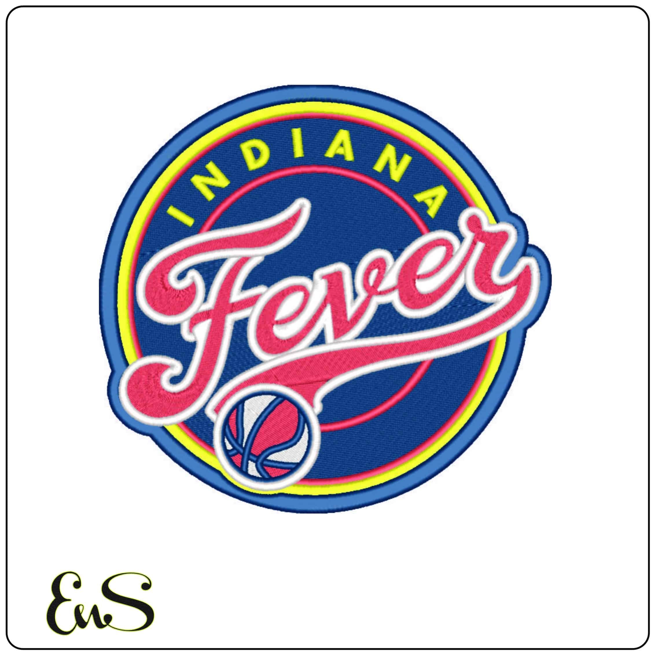 Indiana Fever 2000 on - WNBA- Elegant embroidery design file - instant download