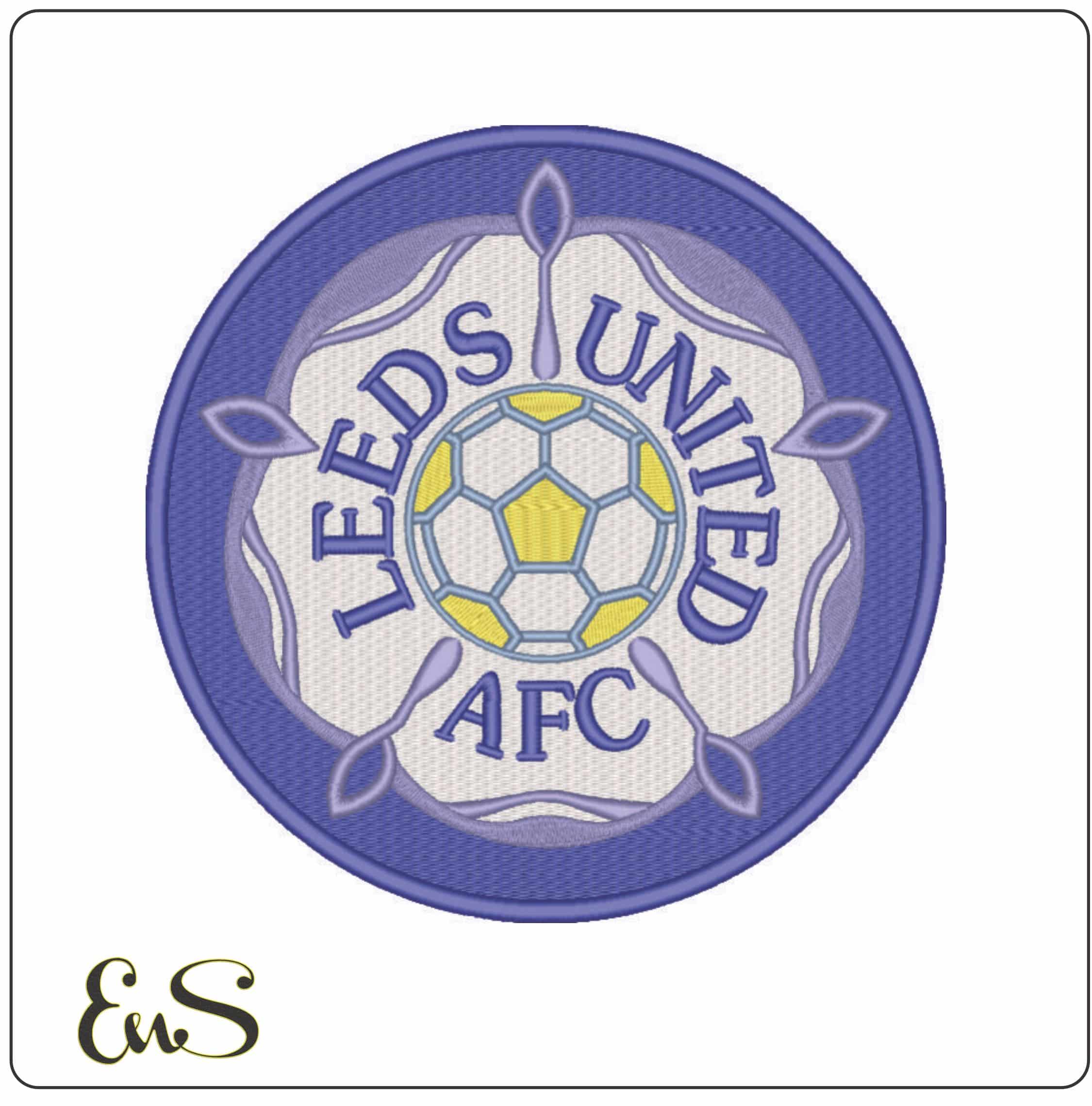 Leeds United Football Club- Elegant embroidery design file - instant download