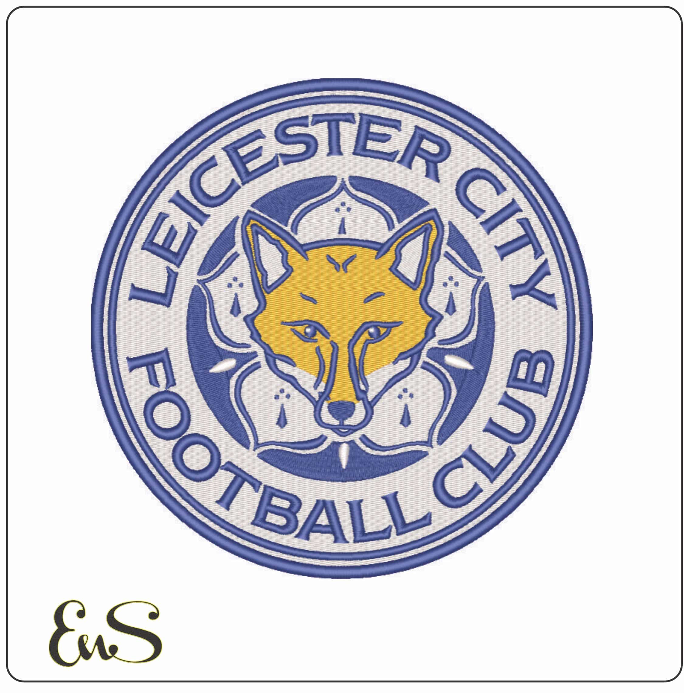 Leicester City FC- Elegant embroidery design file - instant download