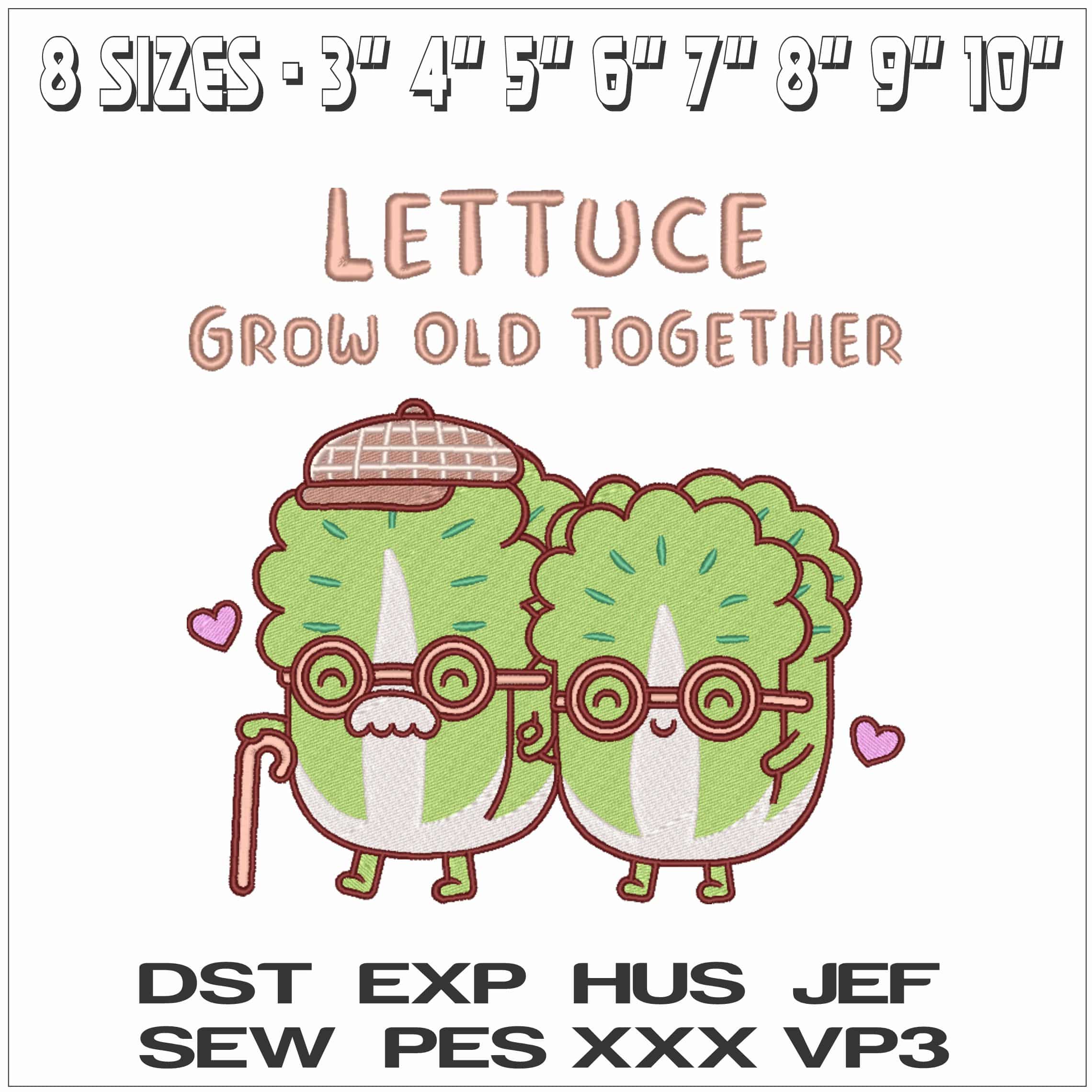 Let Us Grow Old Together- Elegant embroidery design file - instant download — view 2