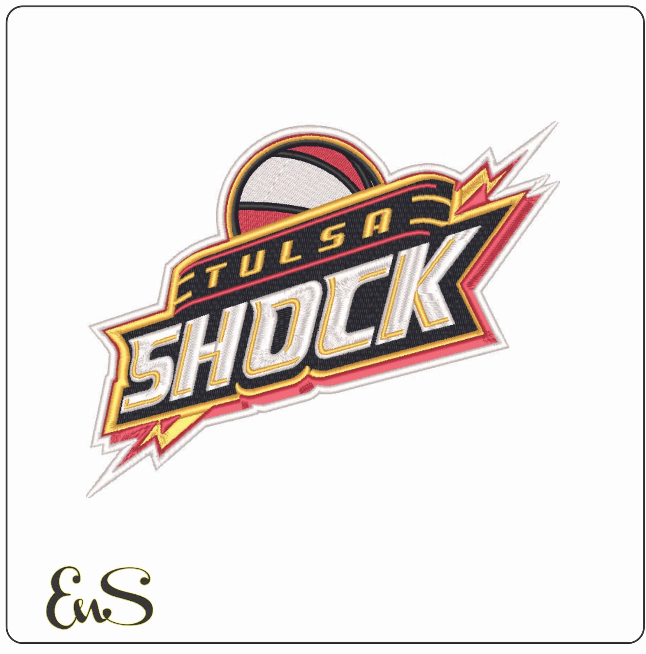 Tulsa Shock 2010 - 2015 - WNBA- Elegant embroidery design file - instant download