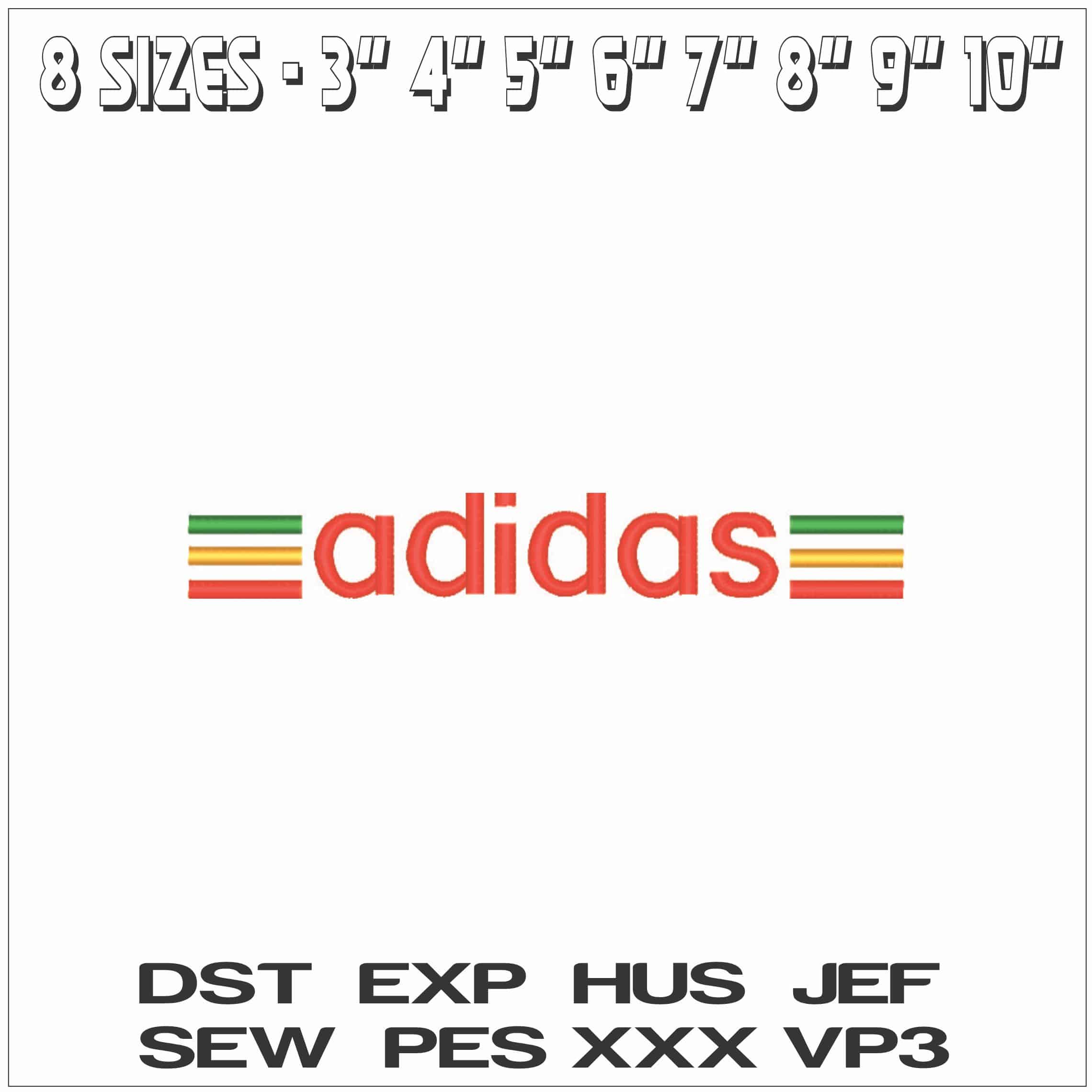 Adidas Trefoil Logo - Elegant embroidery design file - instant download — view 2
