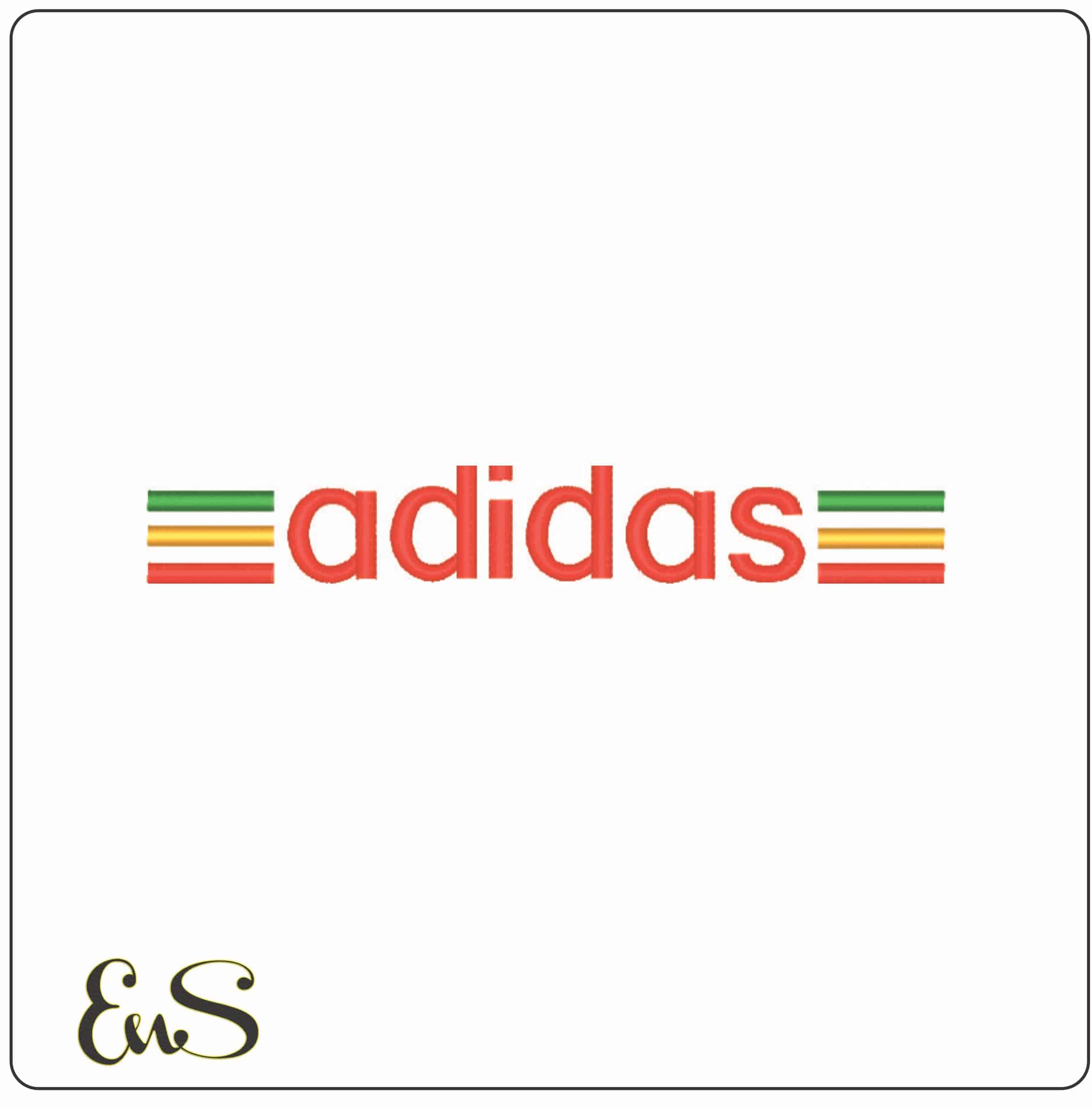 Adidas Trefoil Logo - Elegant embroidery design file - instant download