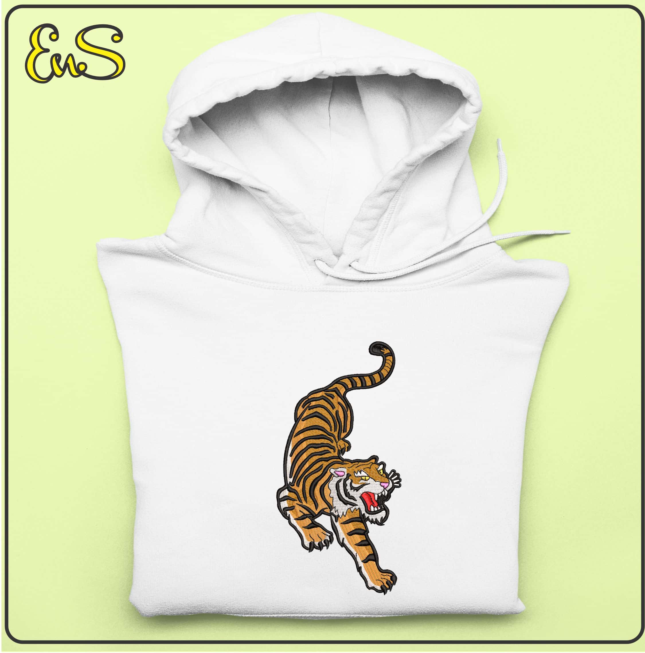 Bengal Tiger- Elegant embroidery design file - instant download — view 4