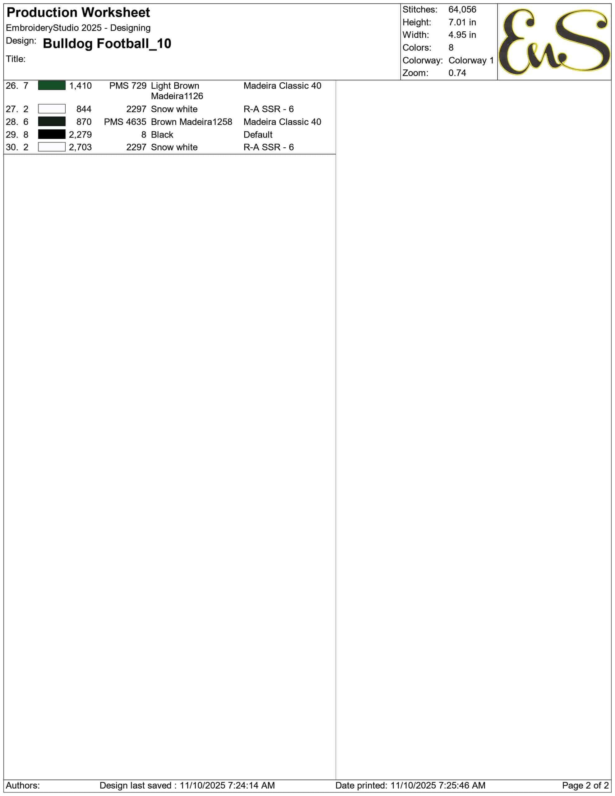 Bulldog Football- Elegant embroidery design file - instant download — view 4