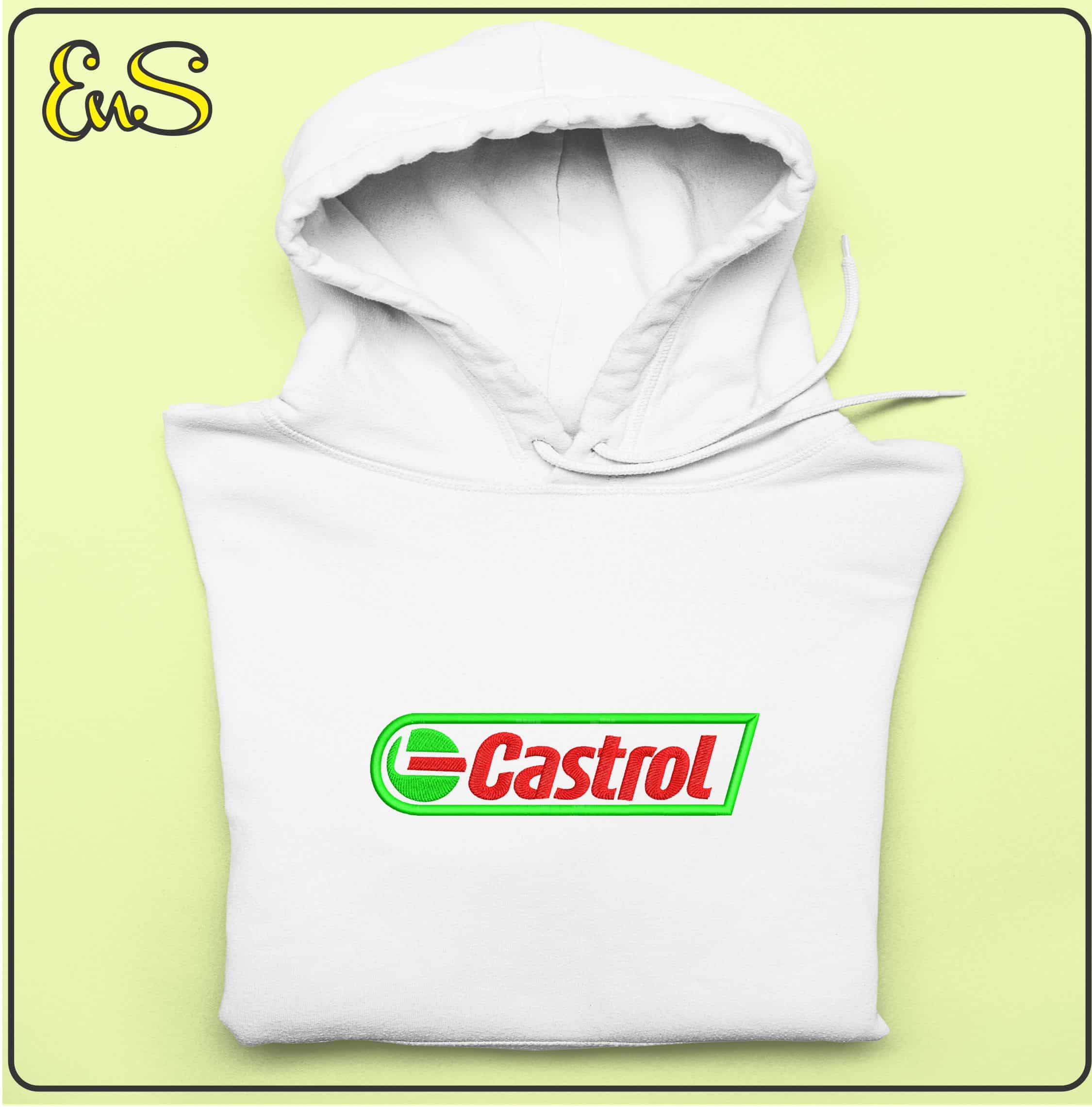 Castrol Oil- Elegant embroidery design file - instant download — view 4